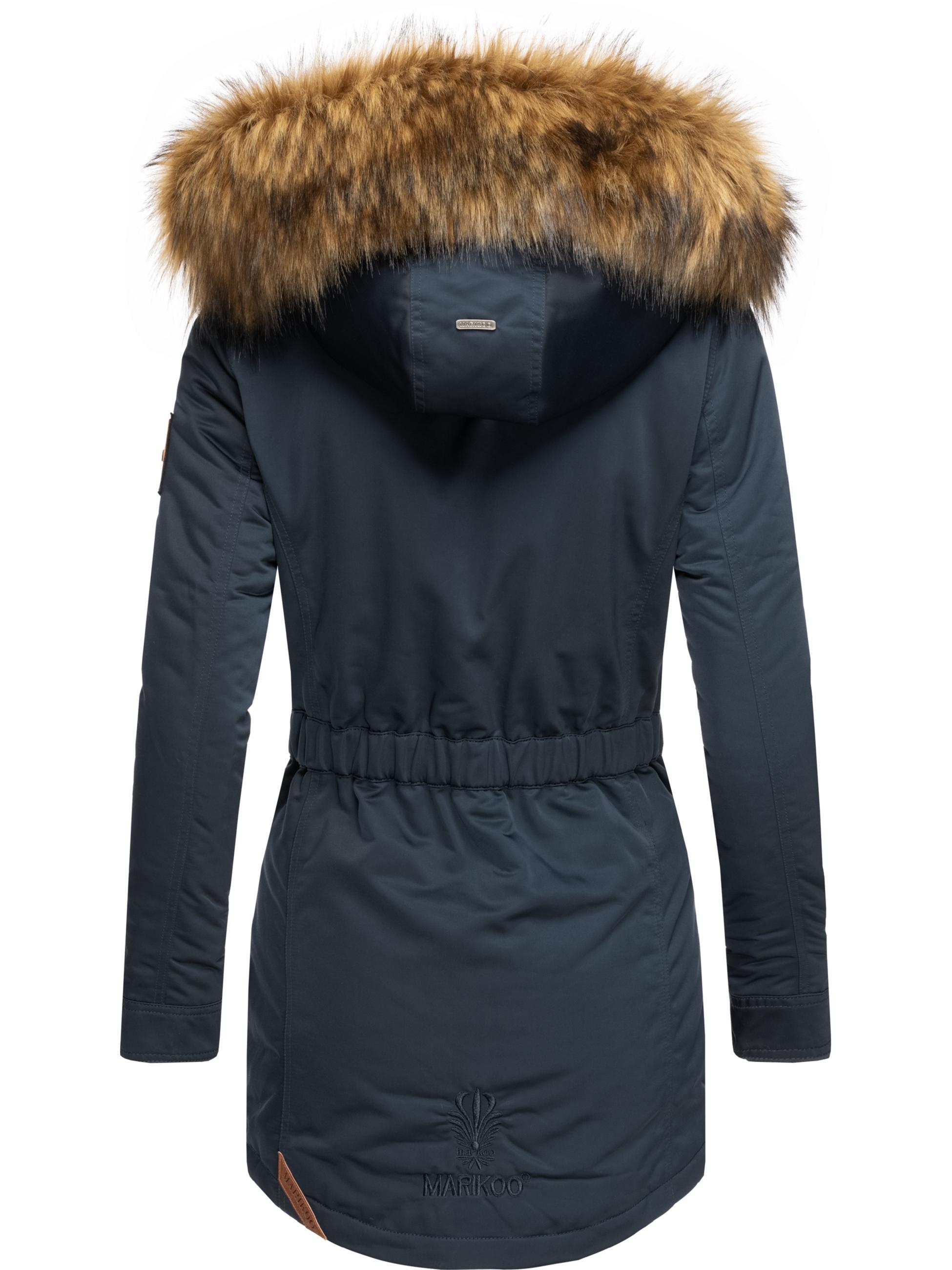 Winterparka mit abnehmbarem Kunstfell "Sanakoo" Blau