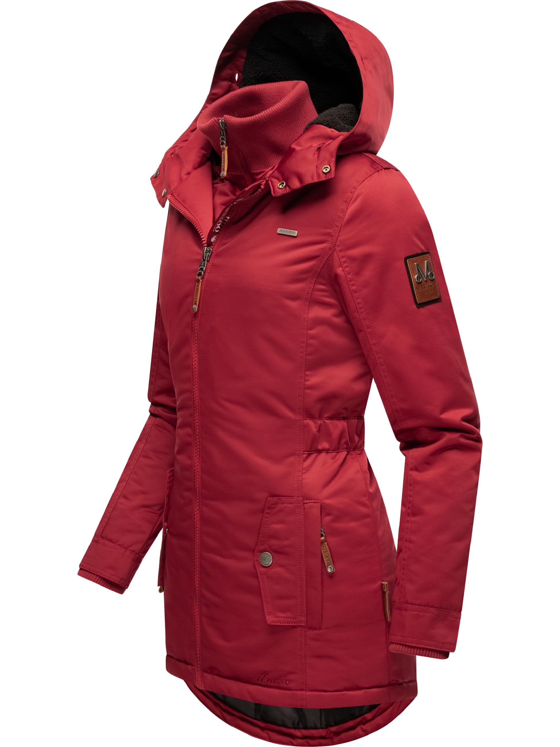 Winterparka mit abnehmbarem Kunstfell "Sanakoo" Blood Red