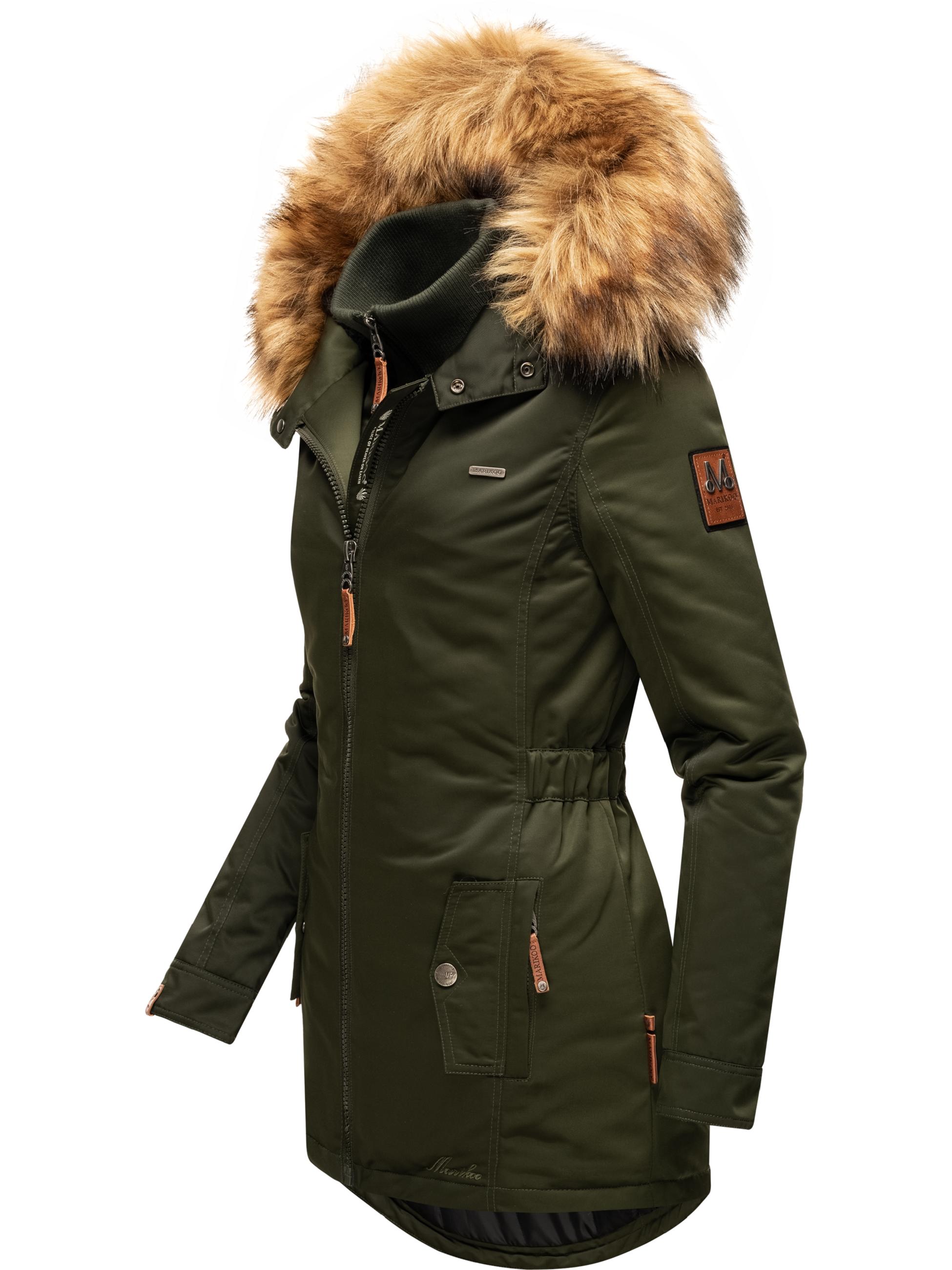 Winterparka mit abnehmbarem Kunstfell "Sanakoo" Olive