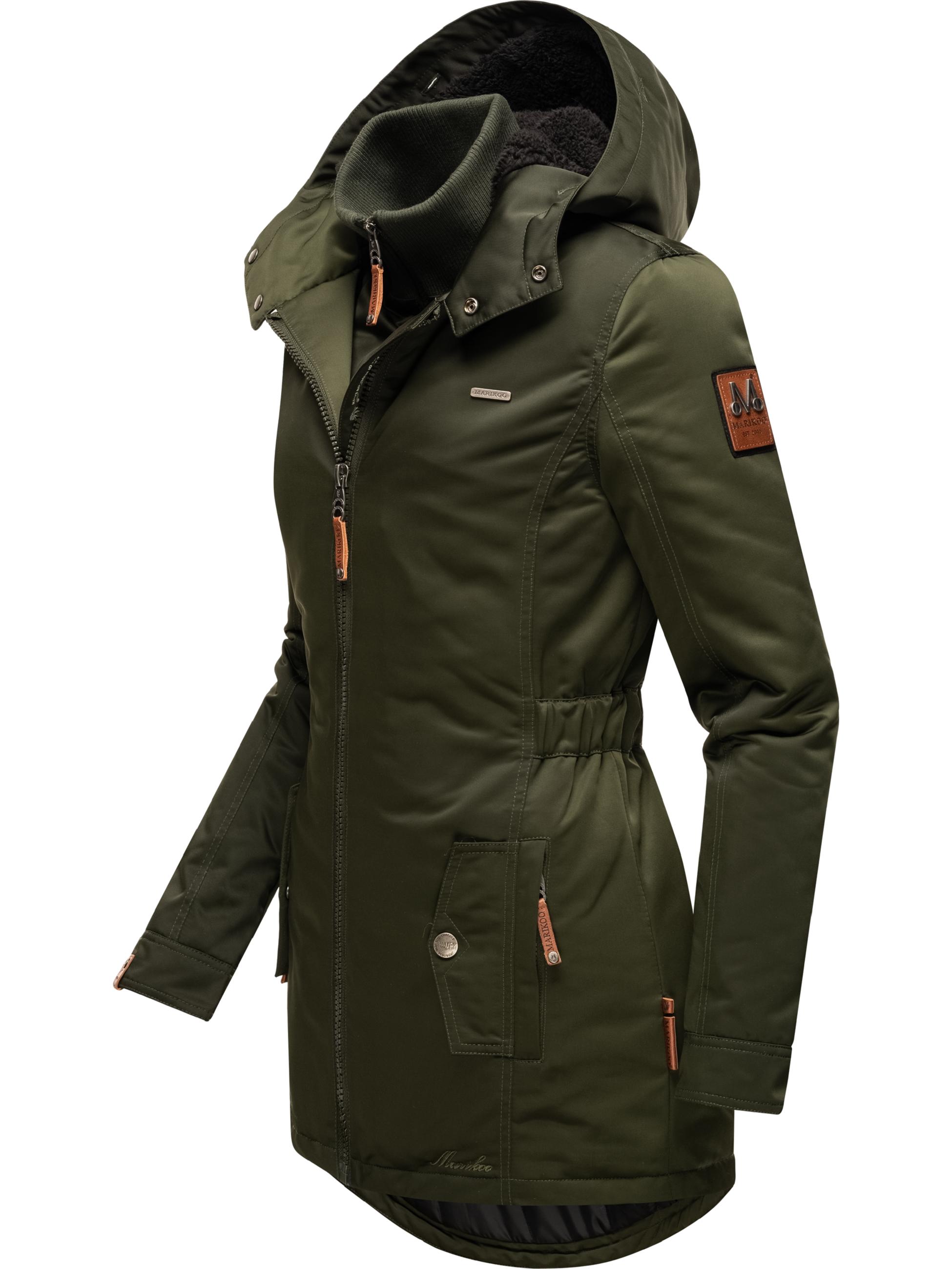 Winterparka mit abnehmbarem Kunstfell "Sanakoo" Olive