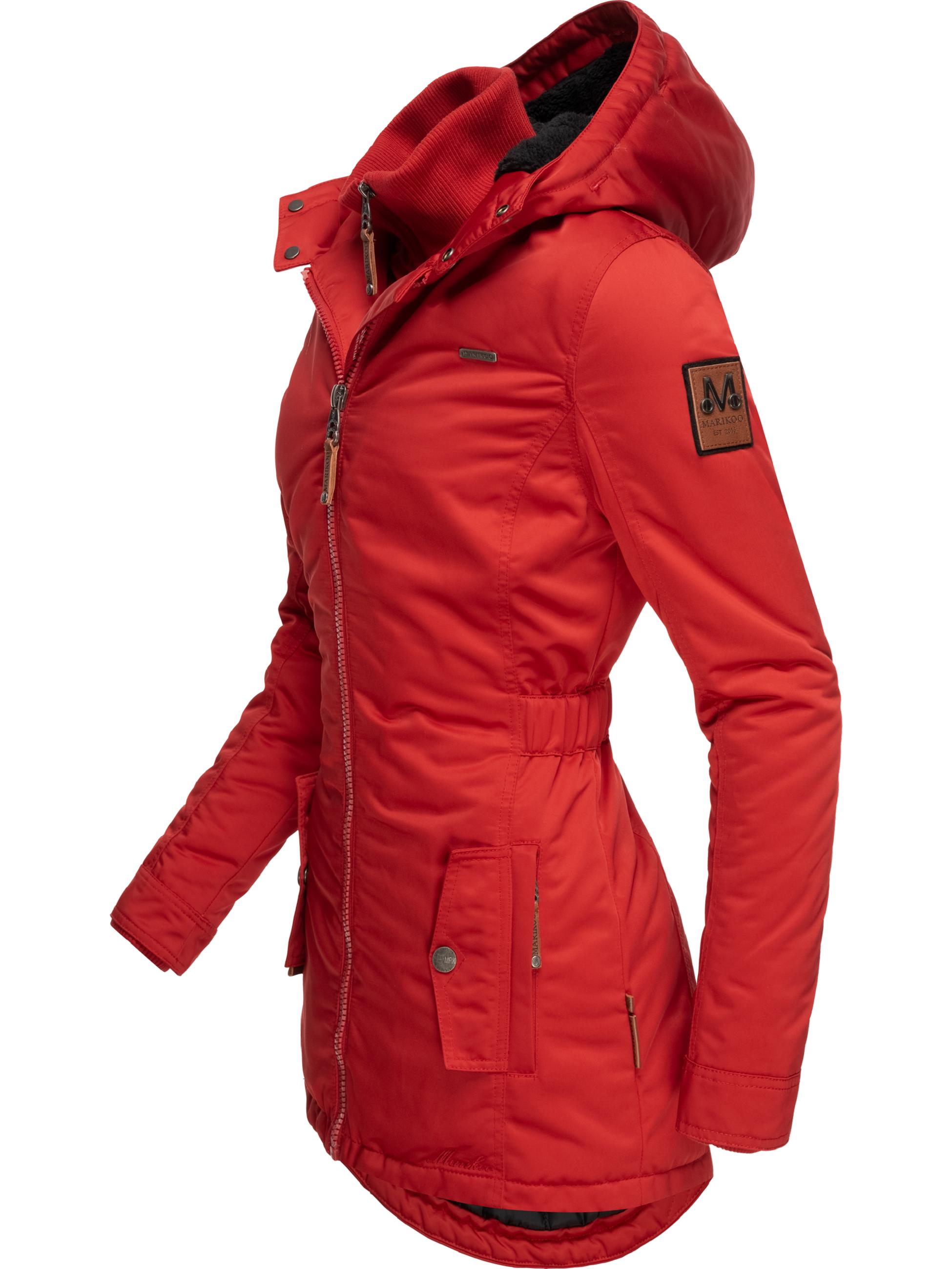 Winterparka mit abnehmbarem Kunstfell "Sanakoo" Rot