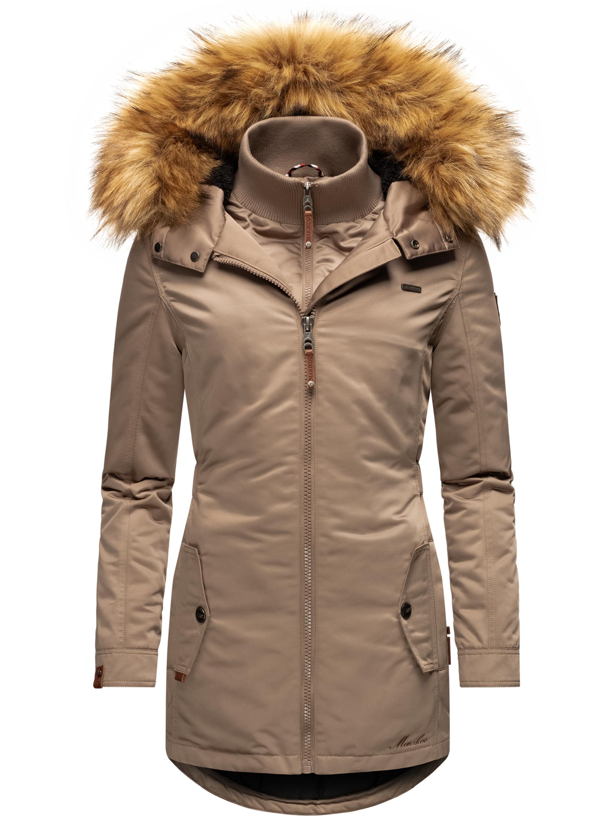 Winterparka mit abnehmbarem Kunstfell "Sanakoo" Taupe