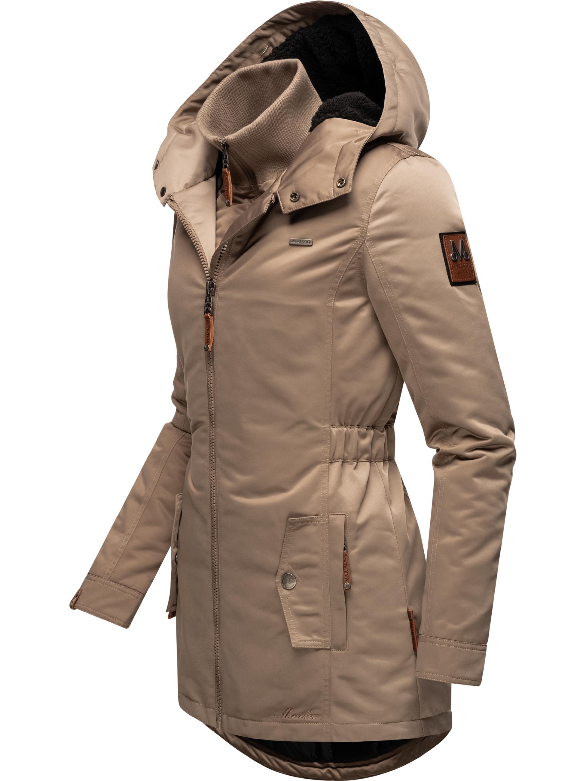 Winterparka mit abnehmbarem Kunstfell "Sanakoo" Taupe