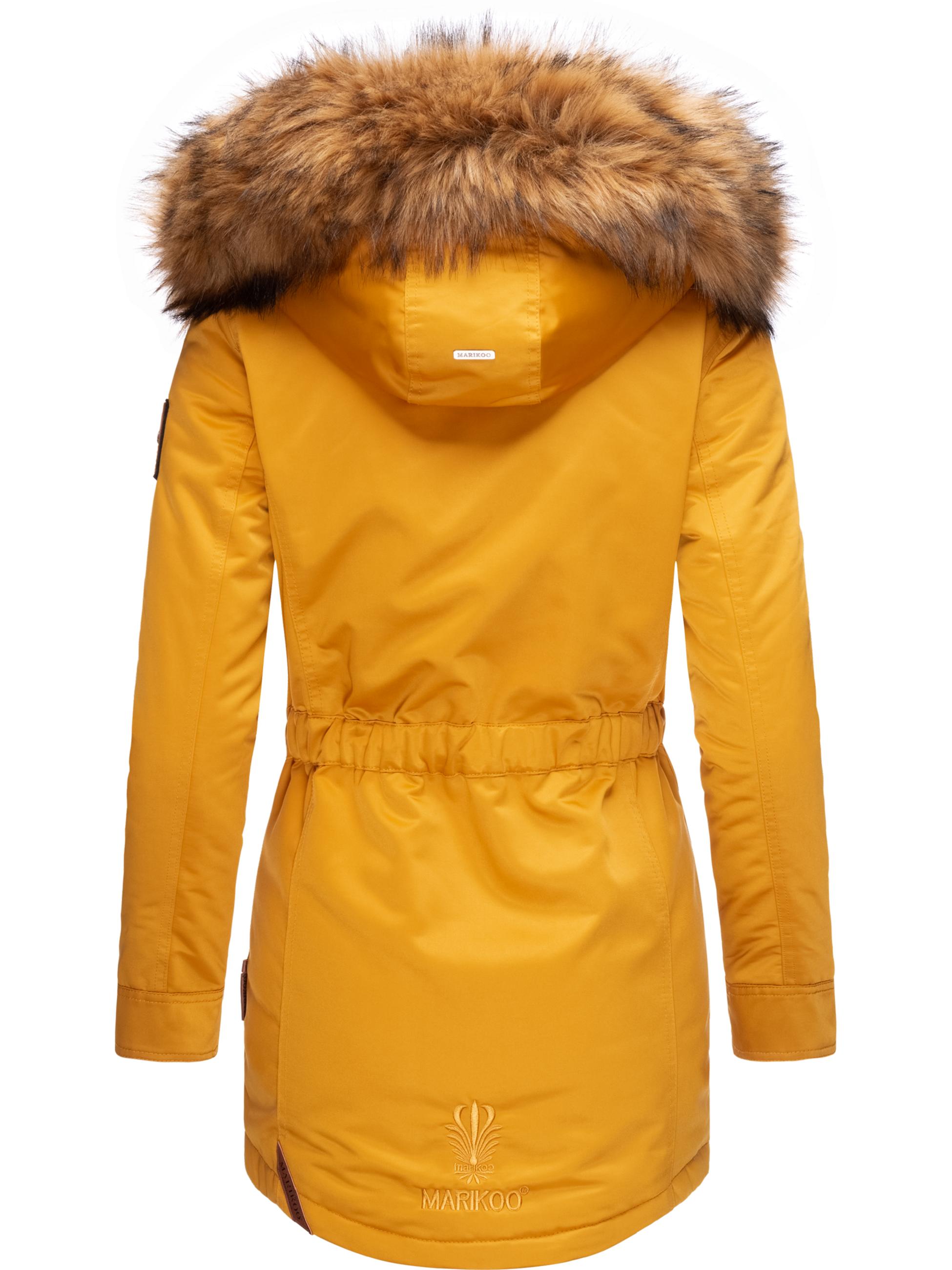 Winterparka mit abnehmbarem Kunstfell "Sanakoo" Yellow