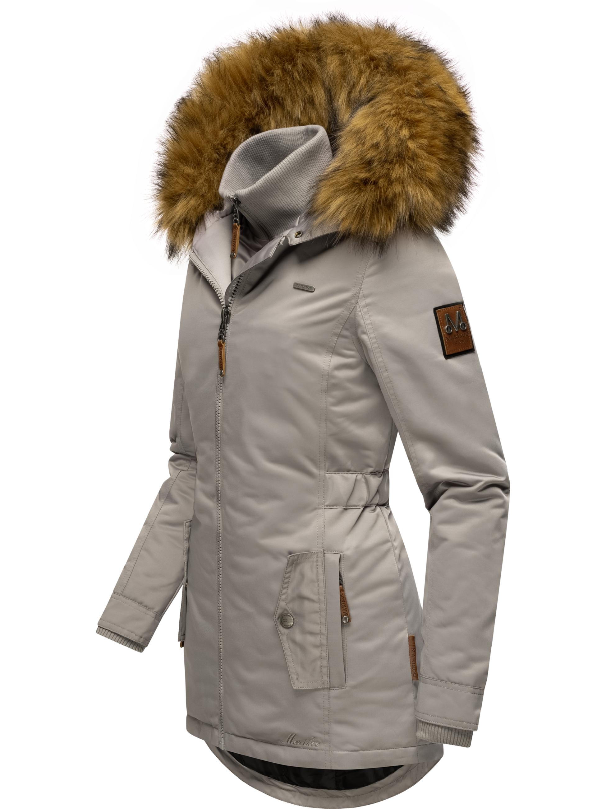 Winterparka mit abnehmbarem Kunstfell "Sanakoo" Zinc Grey