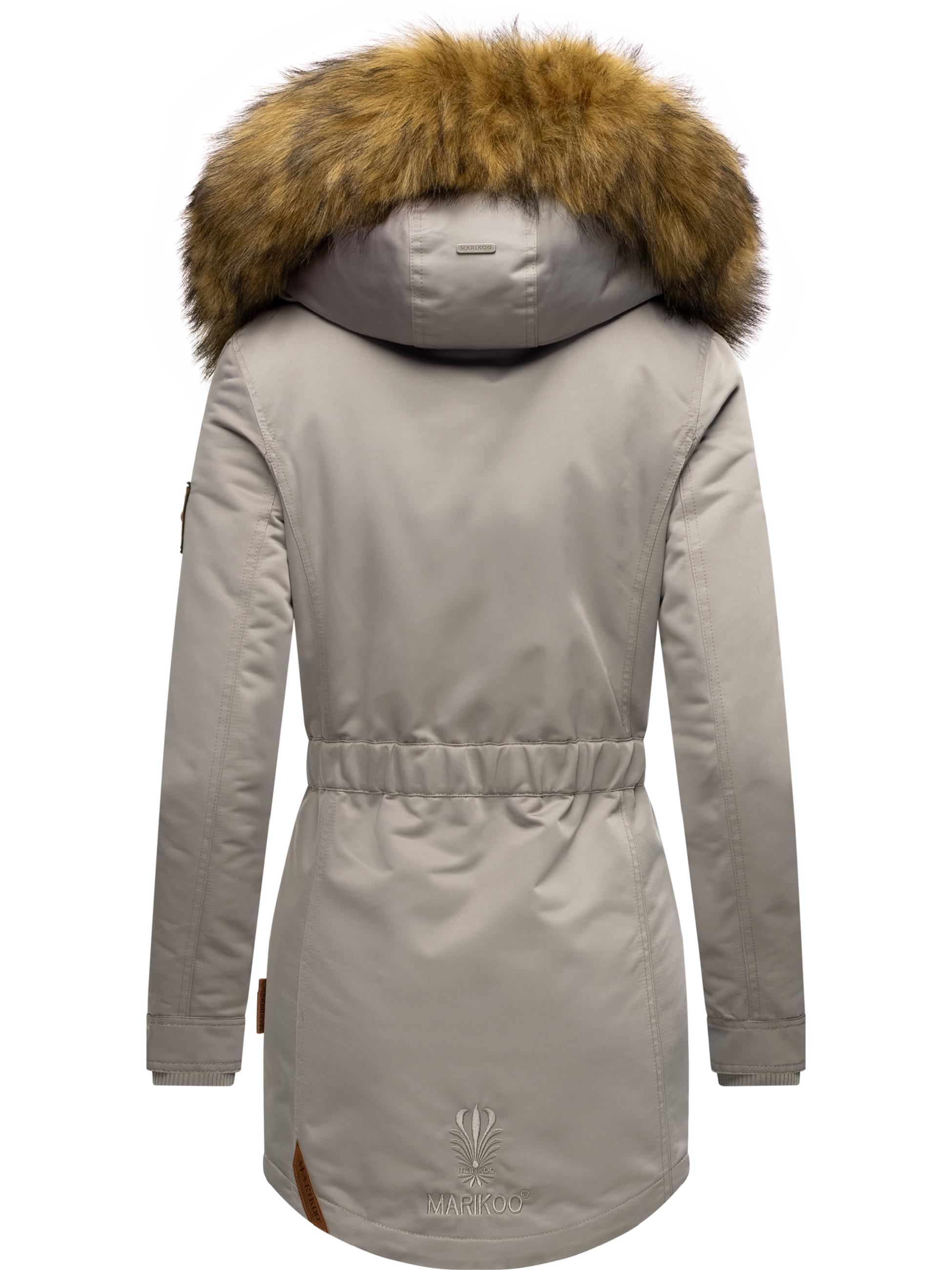 Winterparka mit abnehmbarem Kunstfell "Sanakoo" Zinc Grey