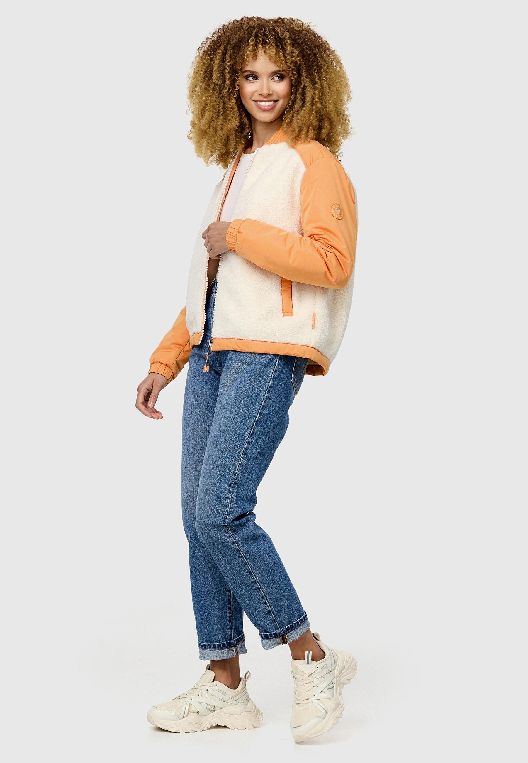 Leichte Hybrid-Jacke "Sayoo" Offwhite - Apricot Sorbet