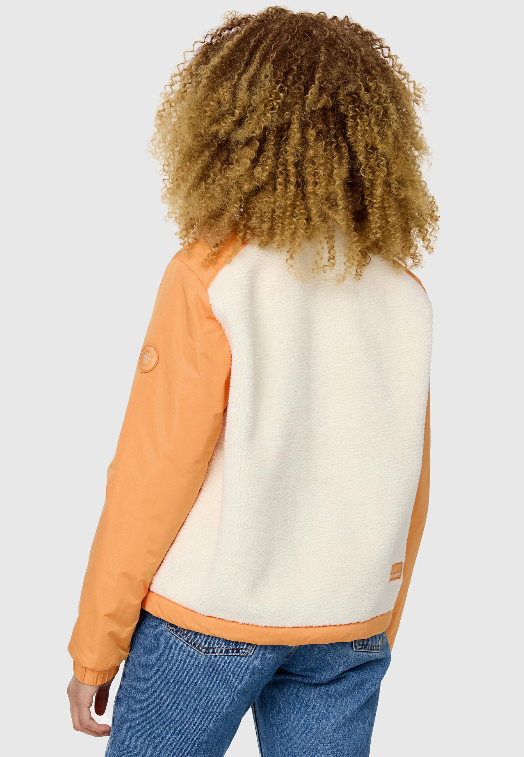 Leichte Hybrid-Jacke "Sayoo" Offwhite - Apricot Sorbet