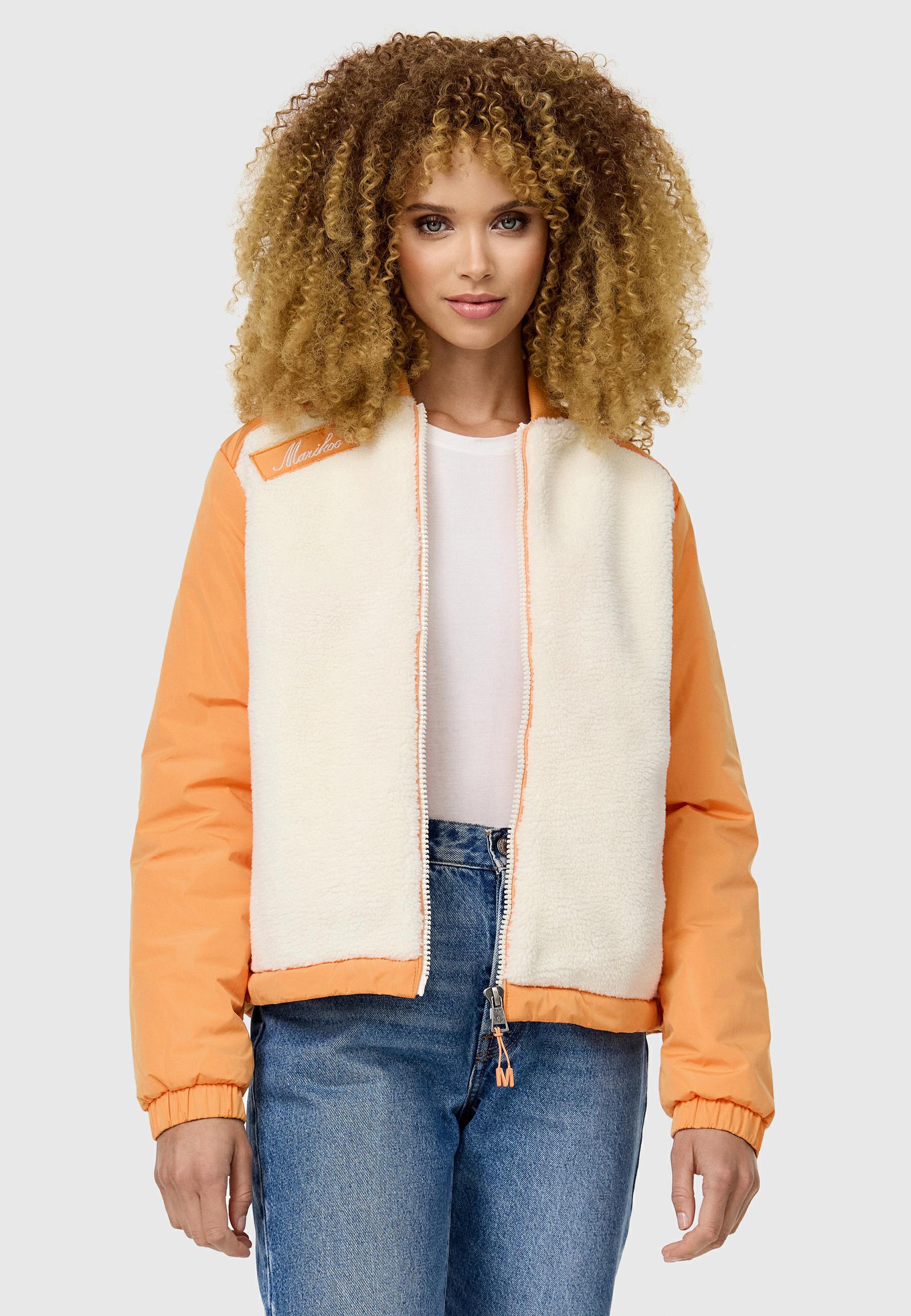 Leichte Hybrid-Jacke "Sayoo" Offwhite - Apricot Sorbet