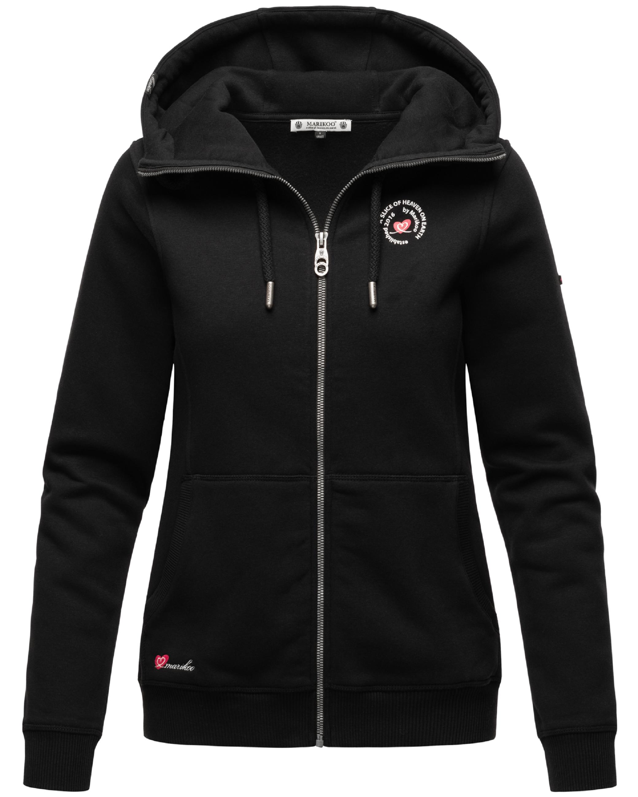 Weiche Sweatjacke mit Kapuze "Setsunaa" Black