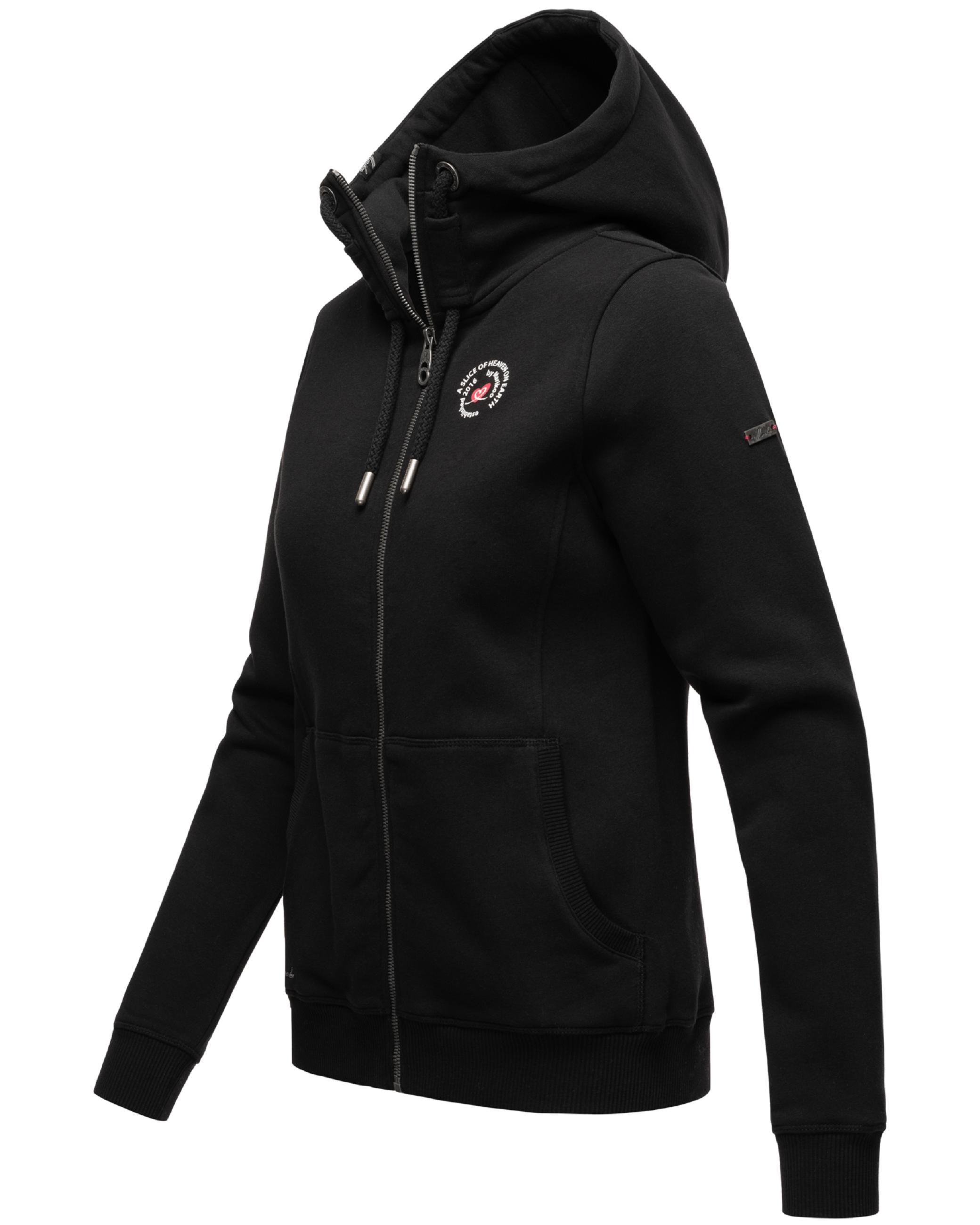 Weiche Sweatjacke mit Kapuze "Setsunaa" Black