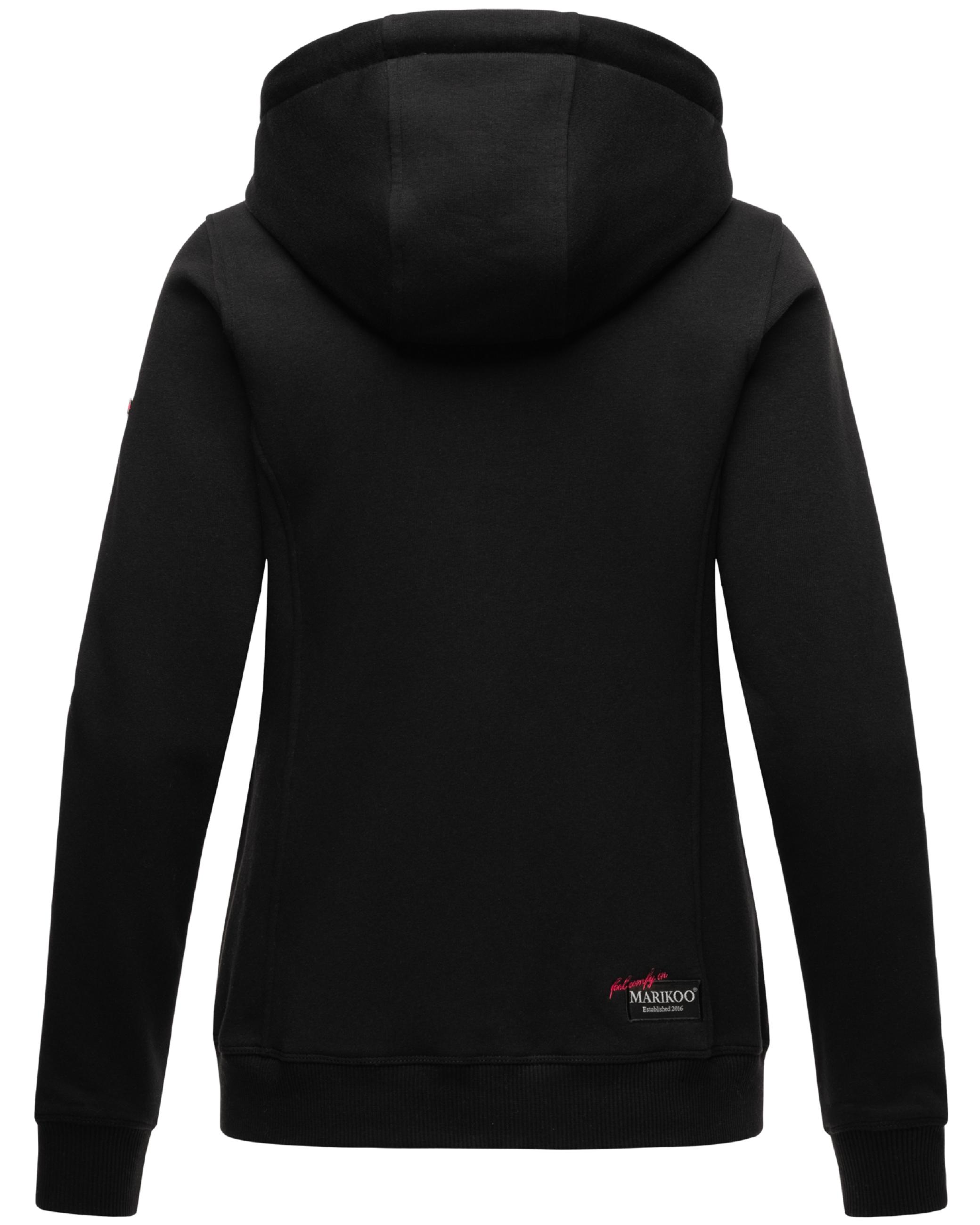 Weiche Sweatjacke mit Kapuze "Setsunaa" Black