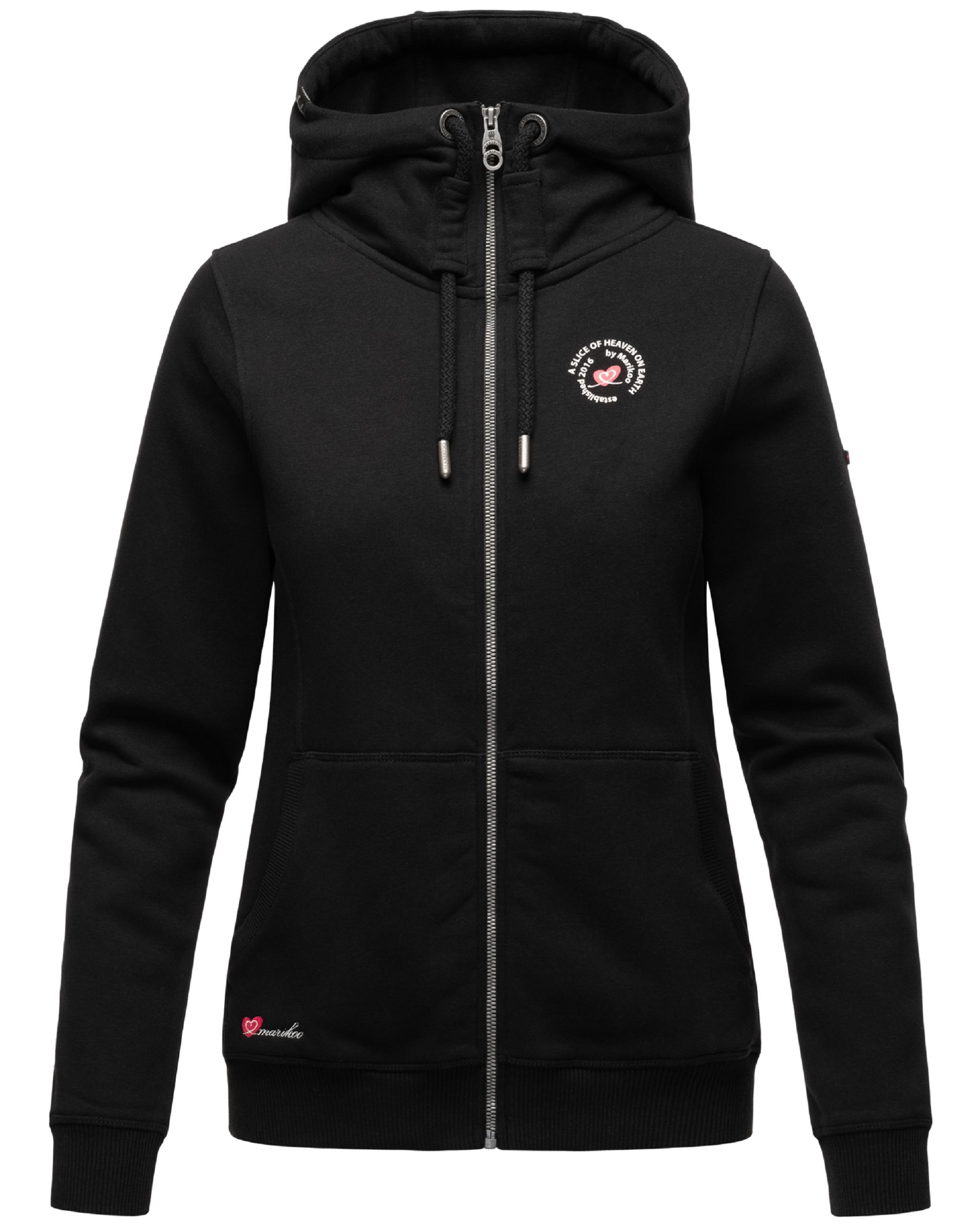 Weiche Sweatjacke mit Kapuze "Setsunaa" Black