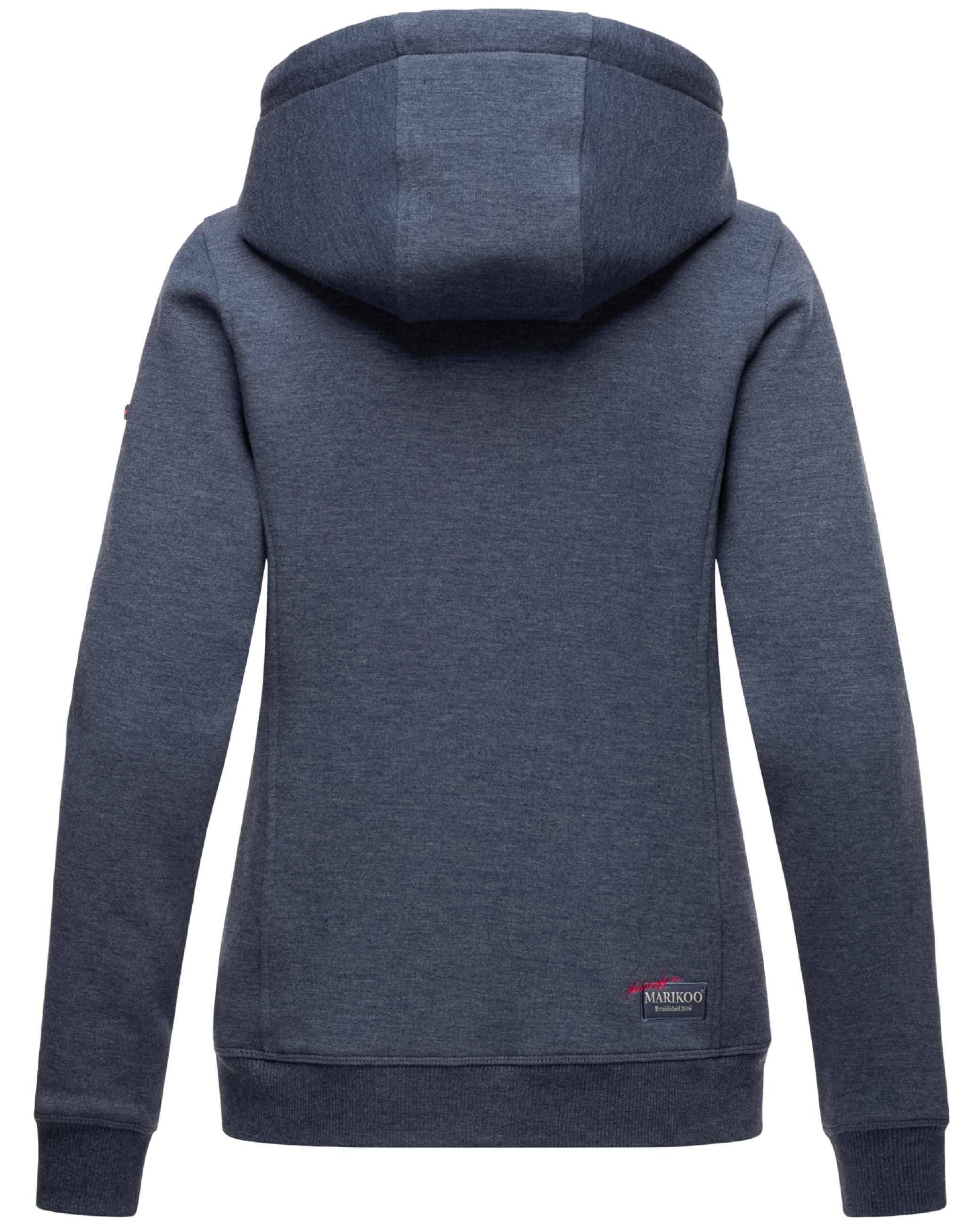 Weiche Sweatjacke mit Kapuze "Setsunaa" Dusty Blue Melange