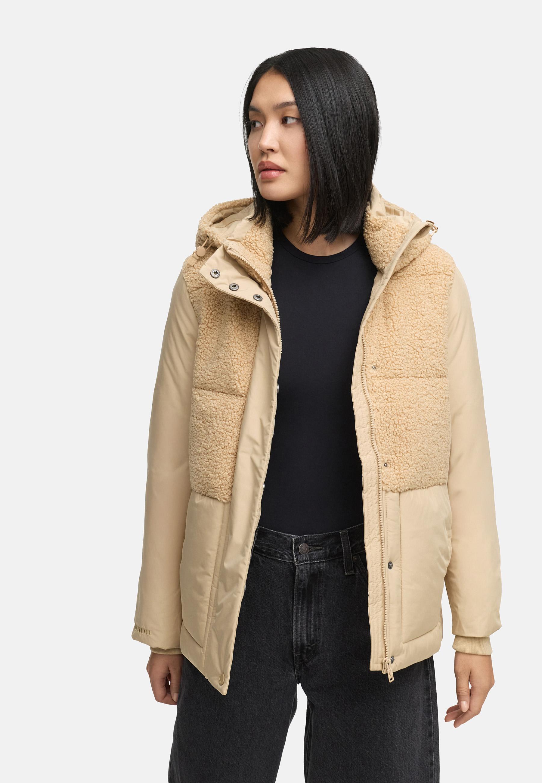 Winterjacke Plüschjacke "Sheeta 16" Beige