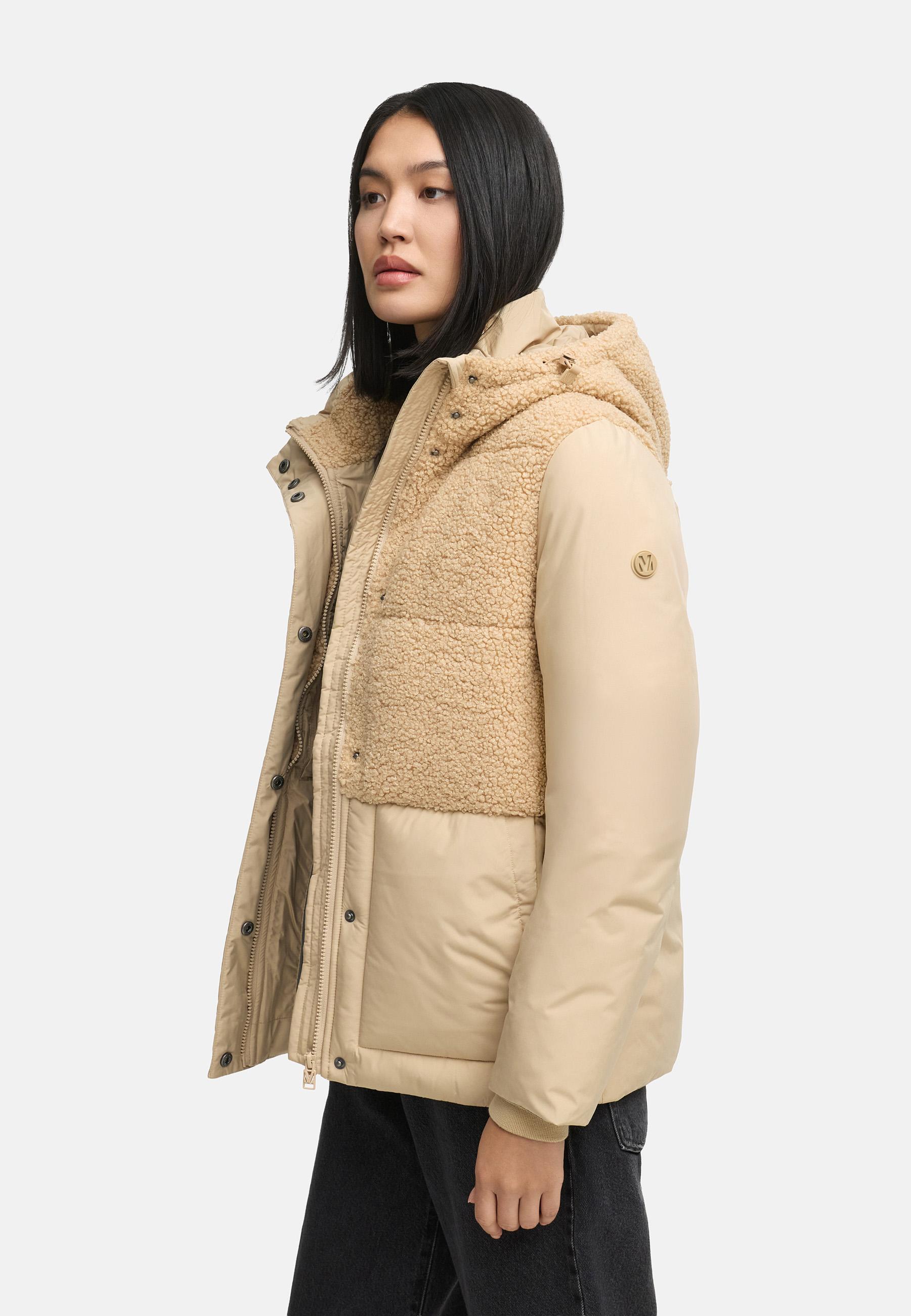 Winterjacke Plüschjacke "Sheeta 16" Beige
