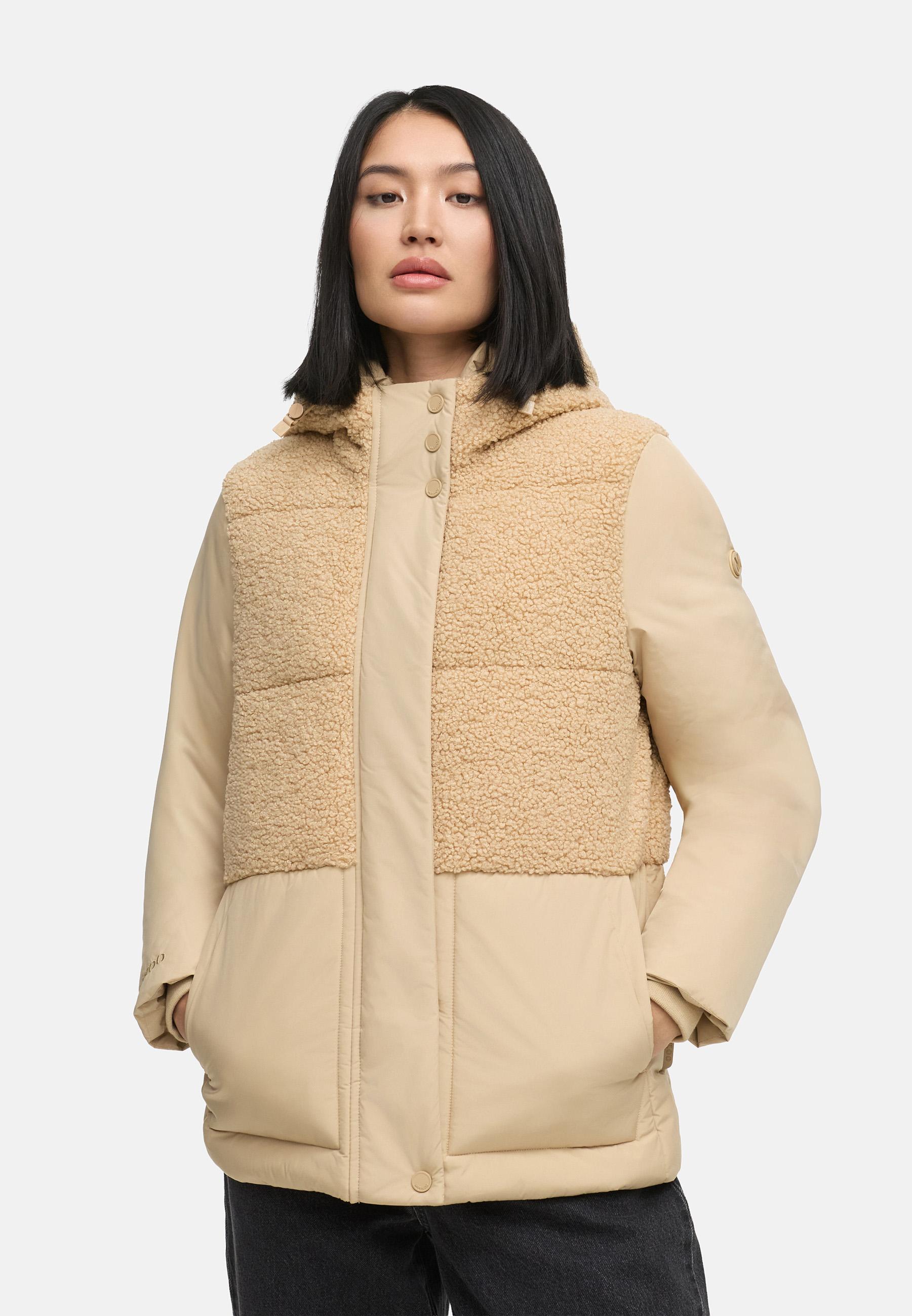 Winterjacke Plüschjacke "Sheeta 16" Beige