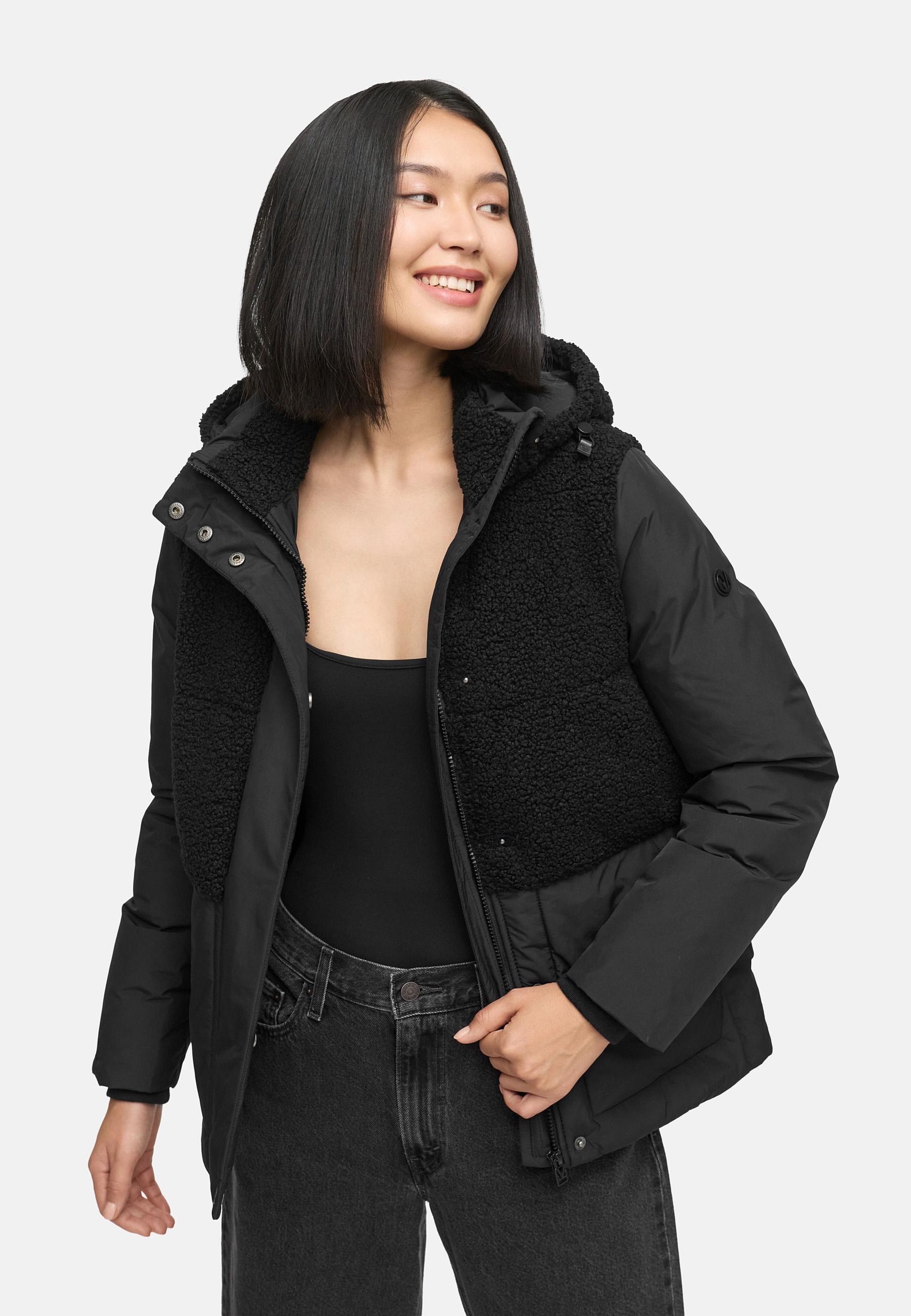 Winterjacke Plüschjacke "Sheeta 16" Black