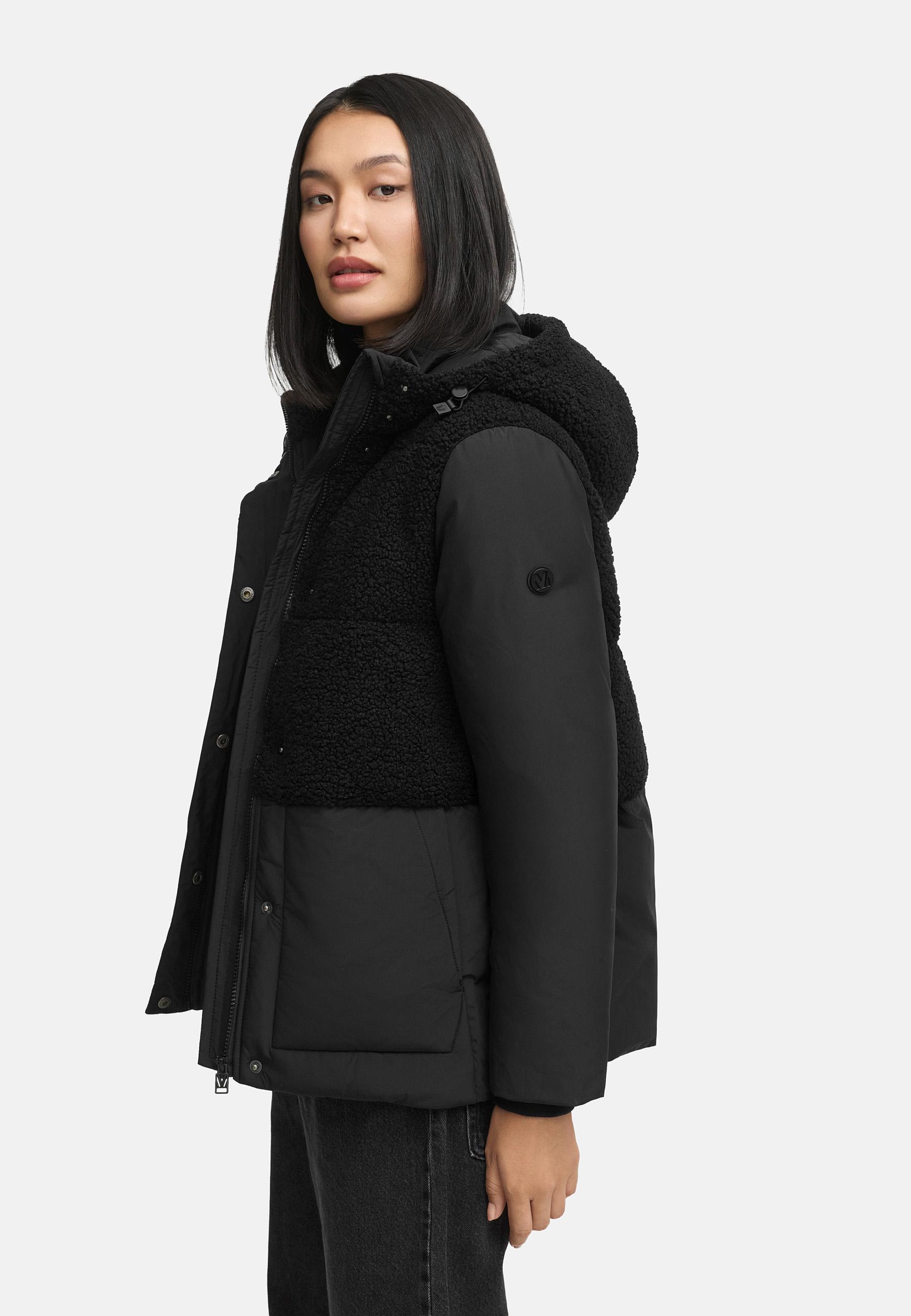 Winterjacke Plüschjacke "Sheeta 16" Black