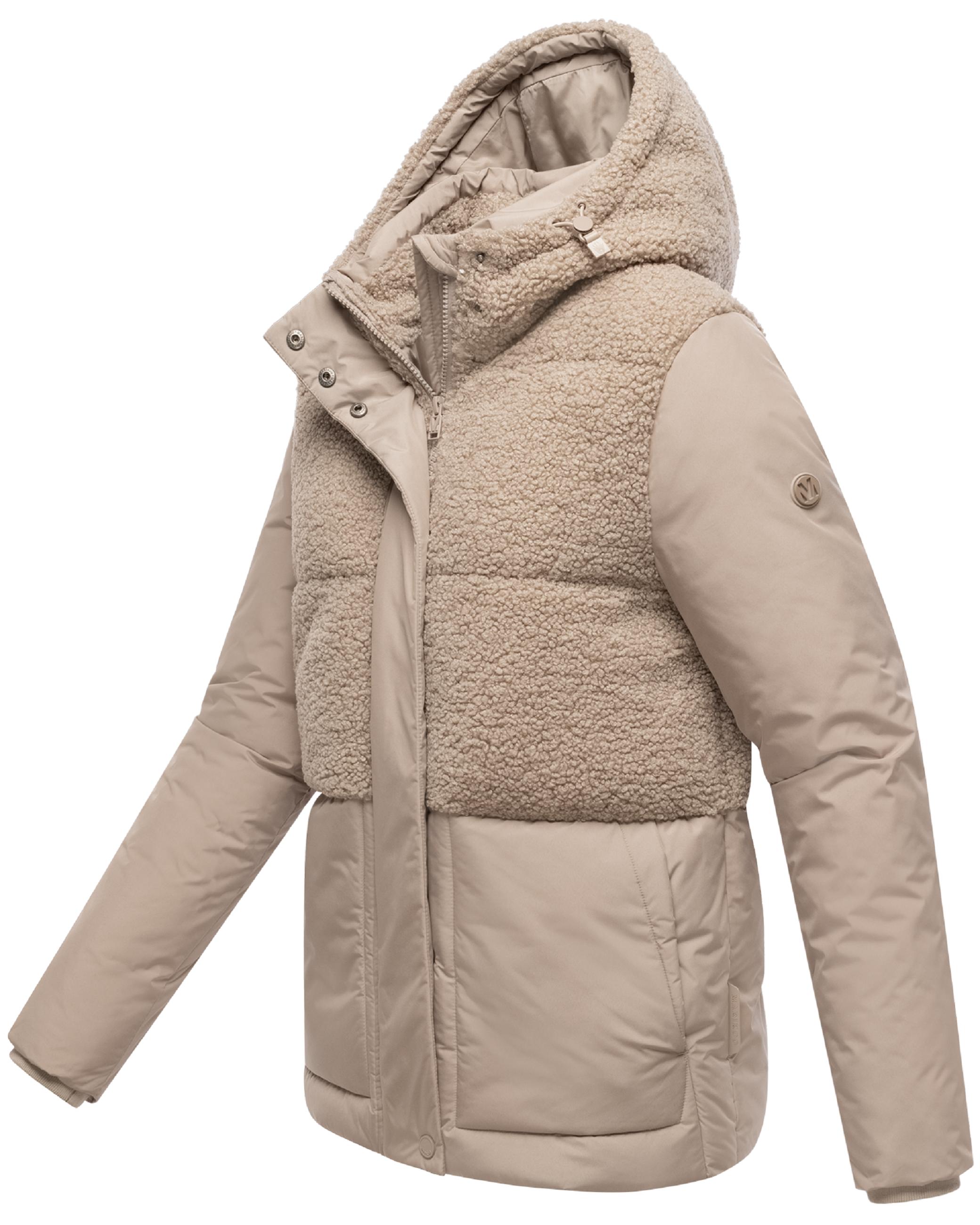 Winterjacke Plüschjacke "Sheeta 16" Light Taupe