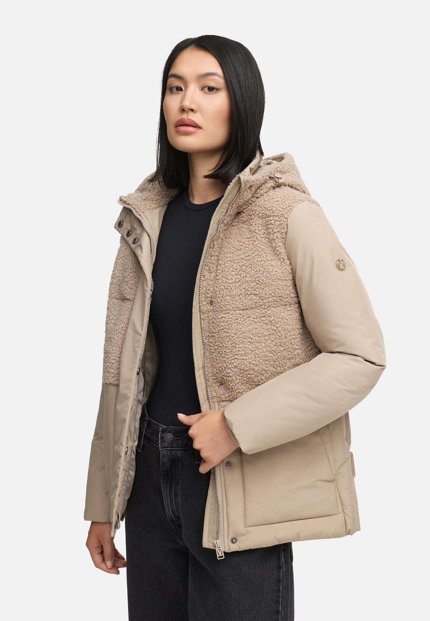 Winterjacke Plüschjacke "Sheeta 16" Light Taupe
