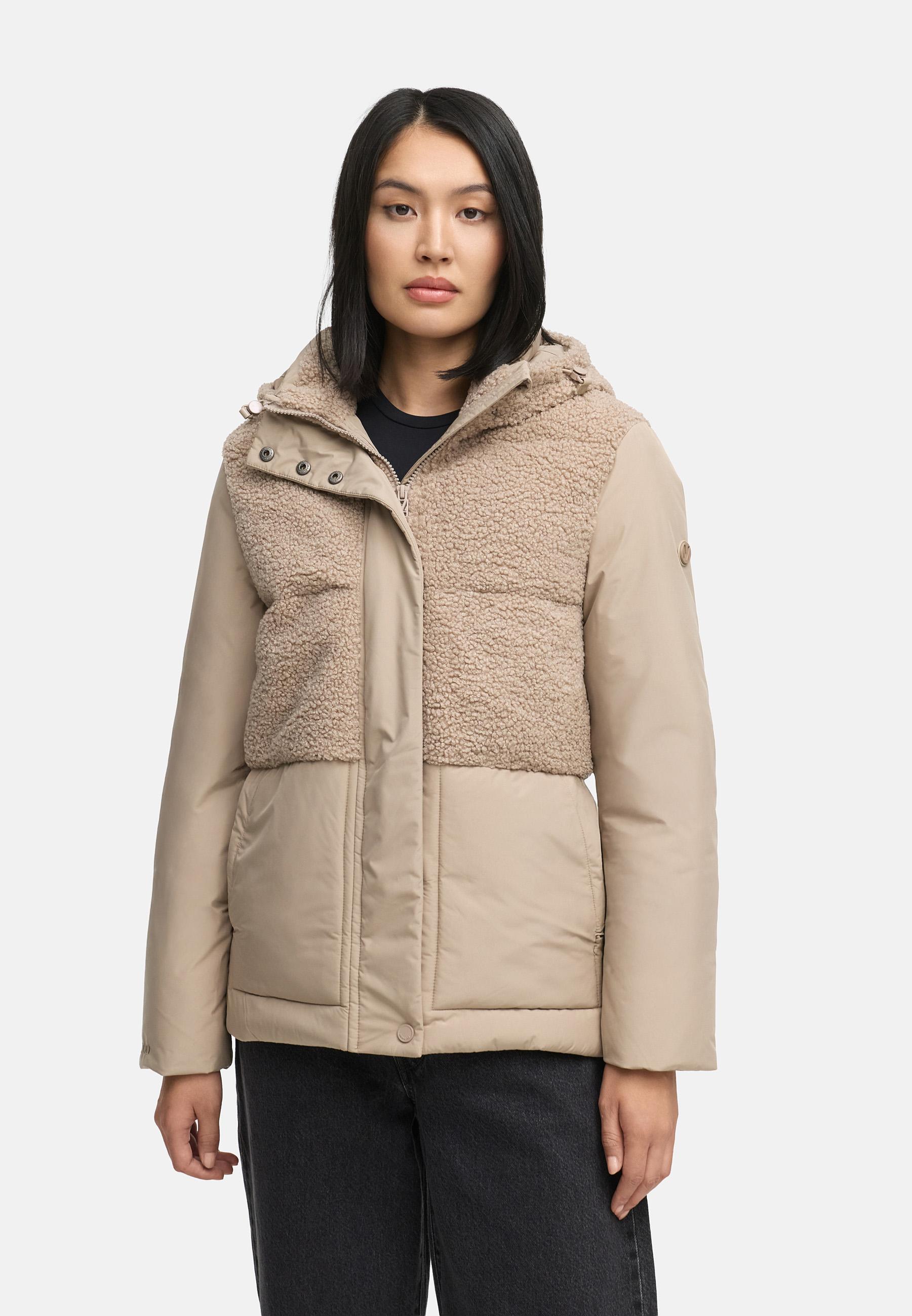 Winterjacke Plüschjacke "Sheeta 16" Light Taupe