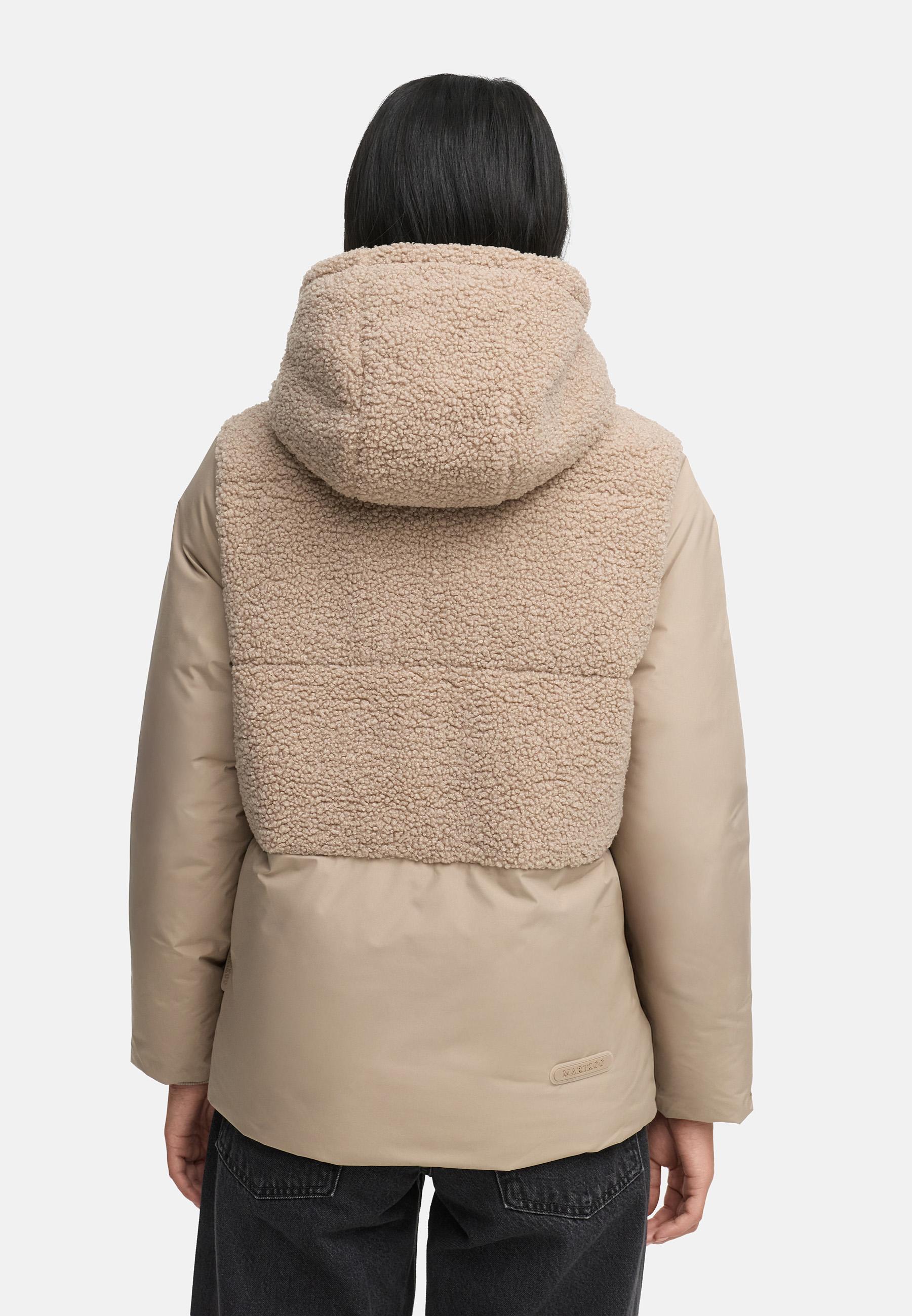 Winterjacke Plüschjacke "Sheeta 16" Light Taupe