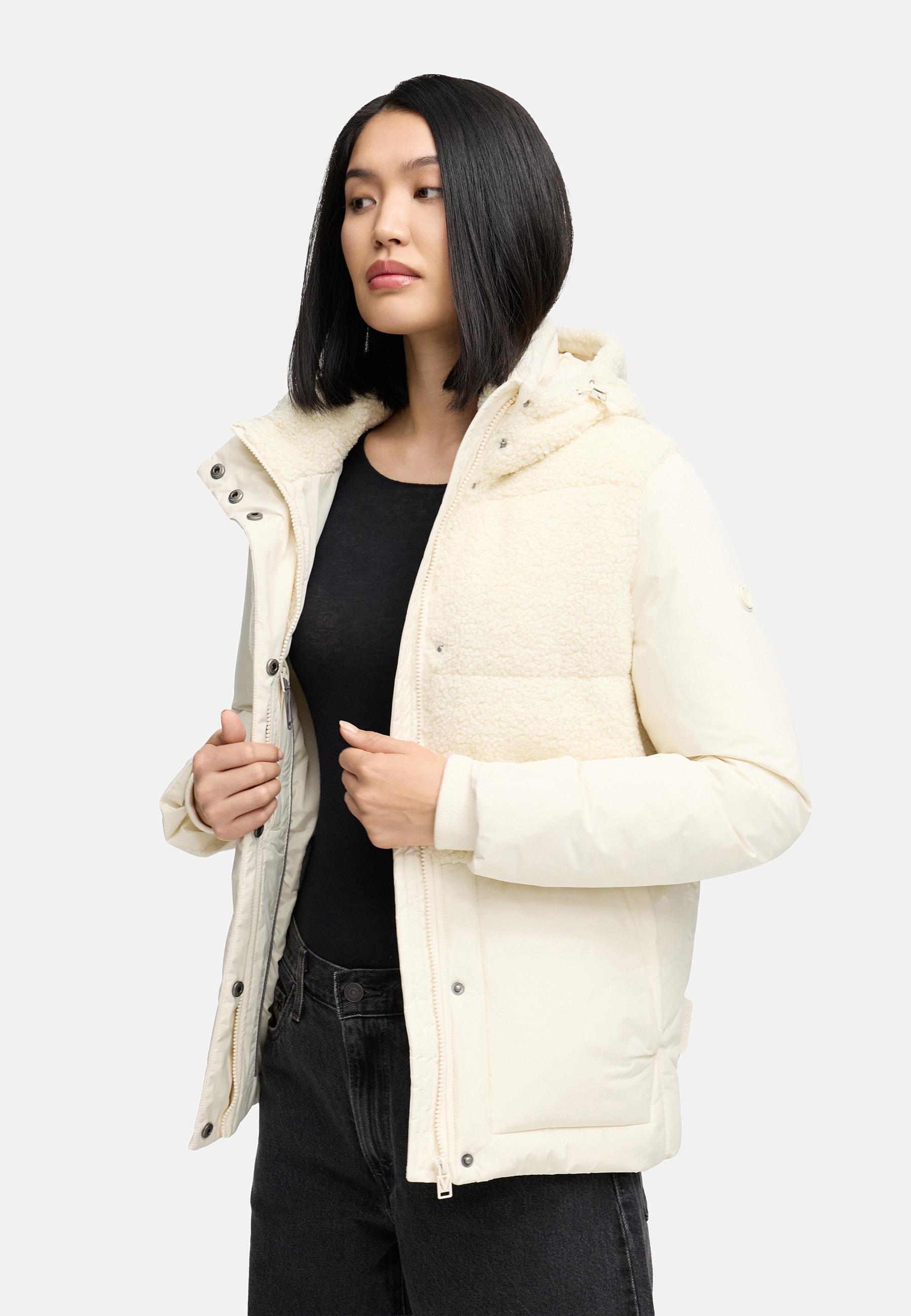 Winterjacke Plüschjacke "Sheeta 16" Offwhite