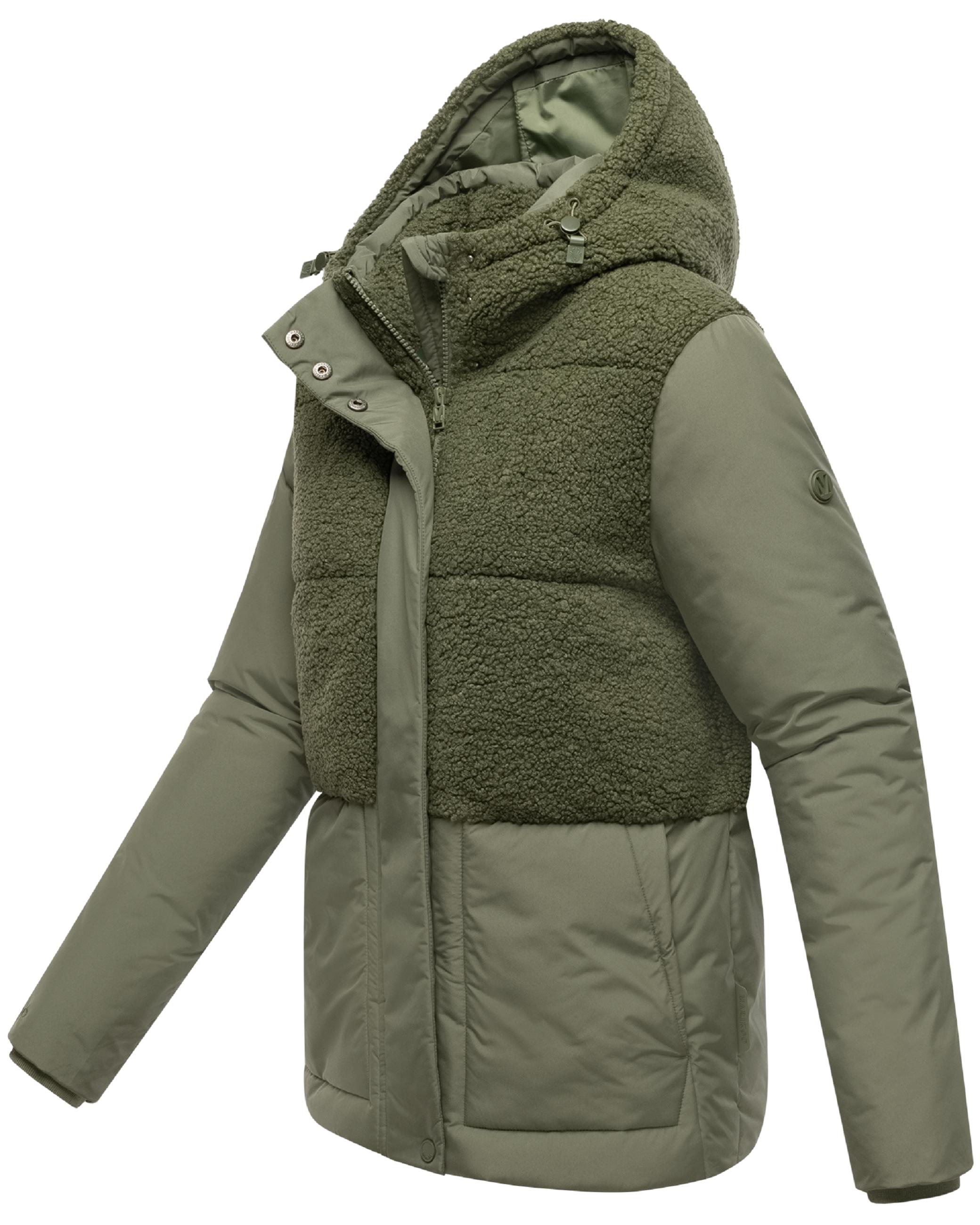 Winterjacke Plüschjacke "Sheeta 16" Olive Leaf