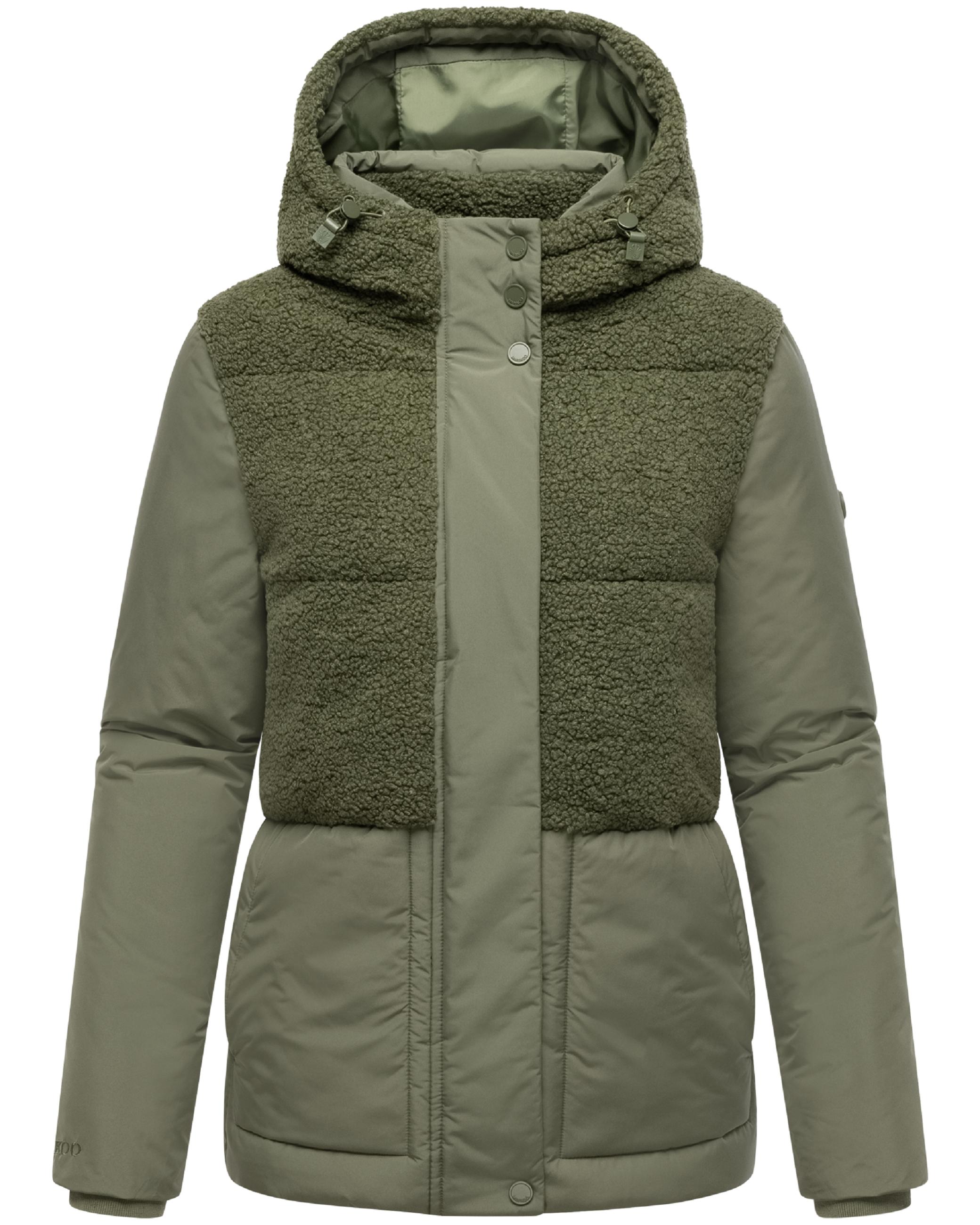Winterjacke Plüschjacke "Sheeta 16" Olive Leaf
