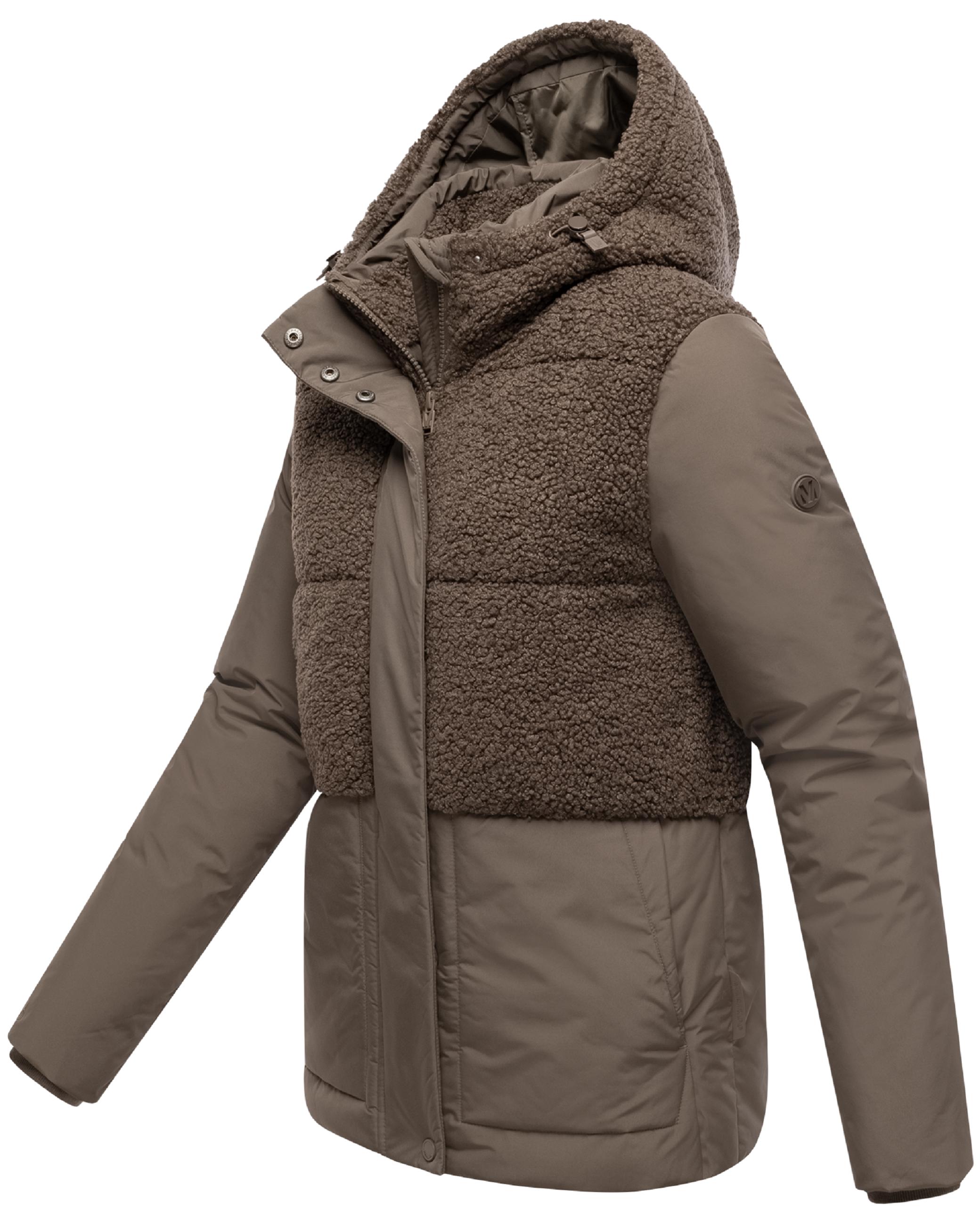 Winterjacke Plüschjacke "Sheeta 16" Stone Brown