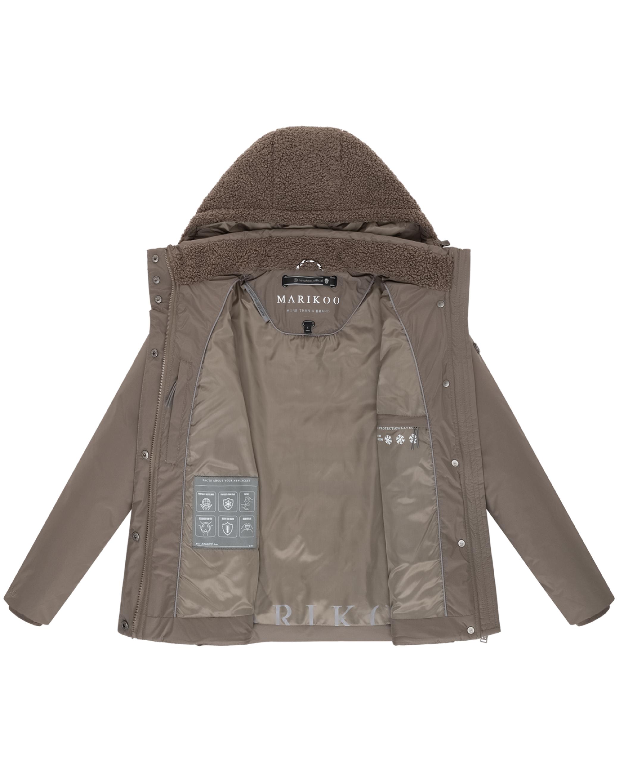 Winterjacke Plüschjacke "Sheeta 16" Stone Brown
