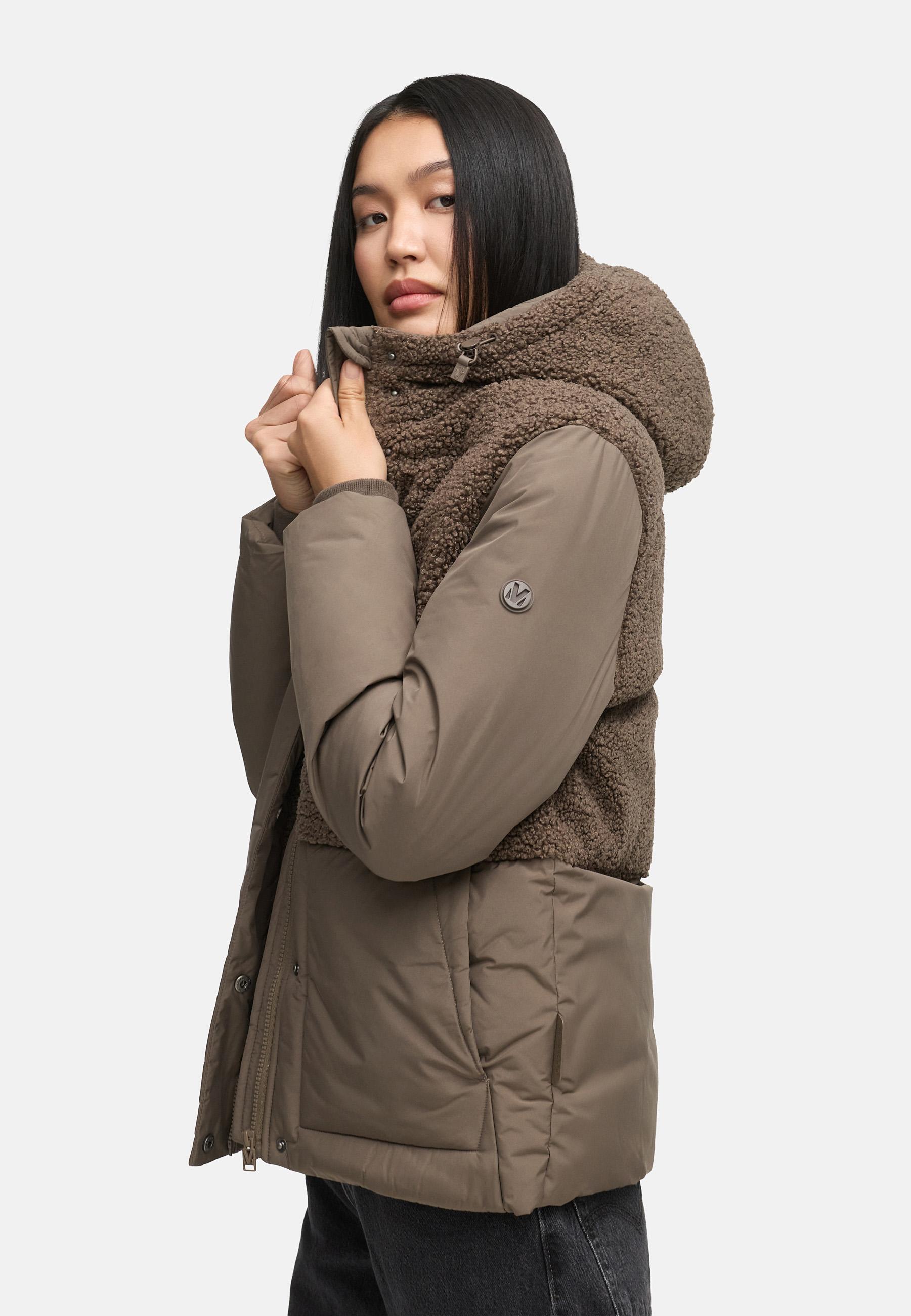 Winterjacke Plüschjacke "Sheeta 16" Stone Brown