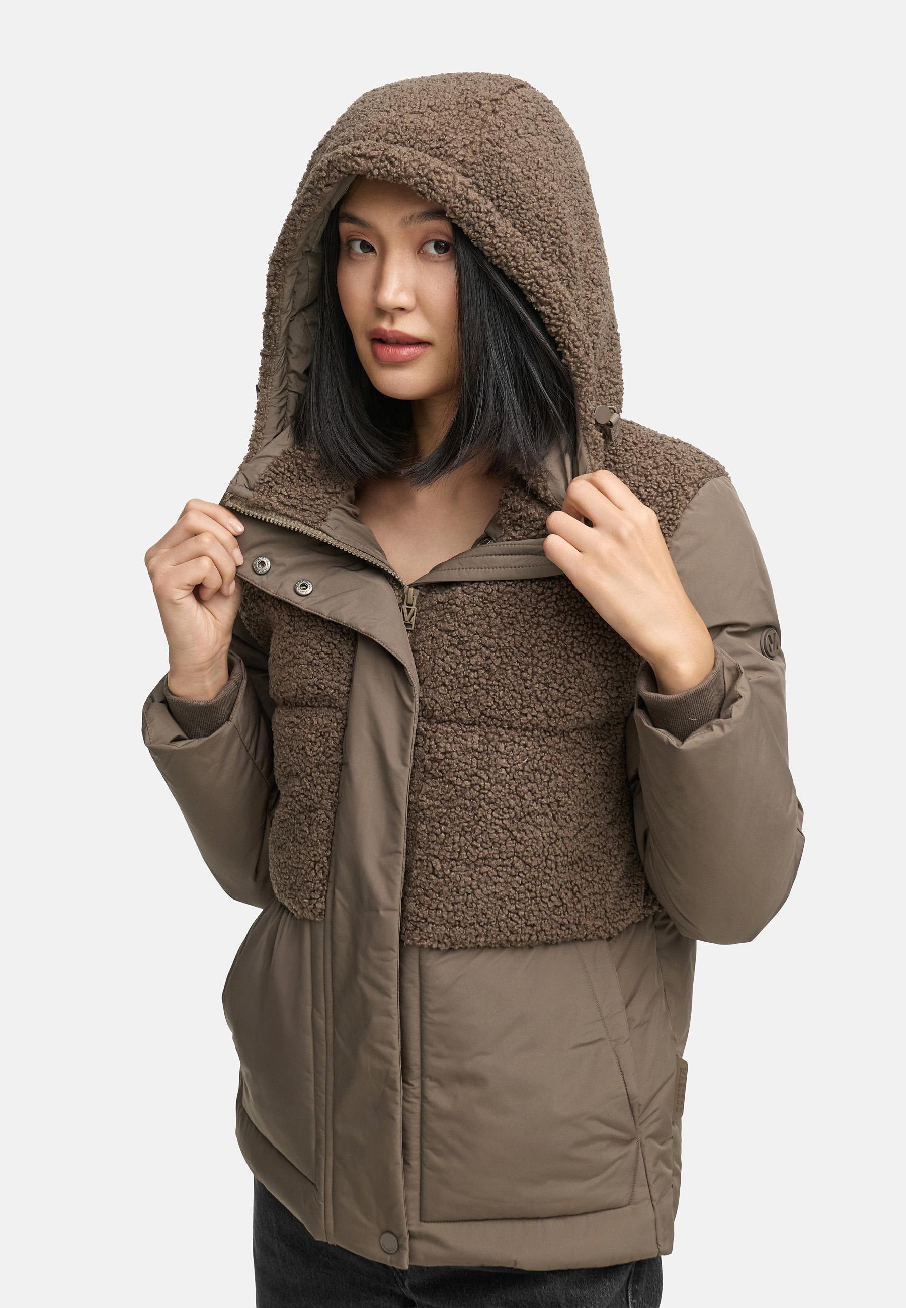 Winterjacke Plüschjacke "Sheeta 16" Stone Brown