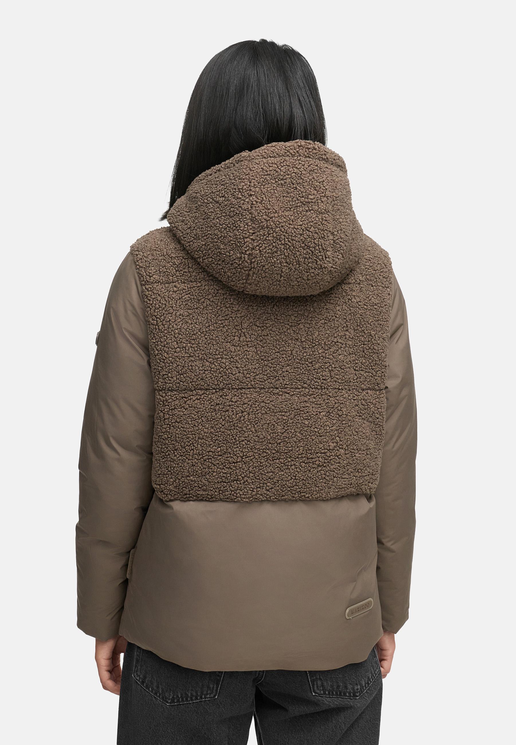 Winterjacke Plüschjacke "Sheeta 16" Stone Brown