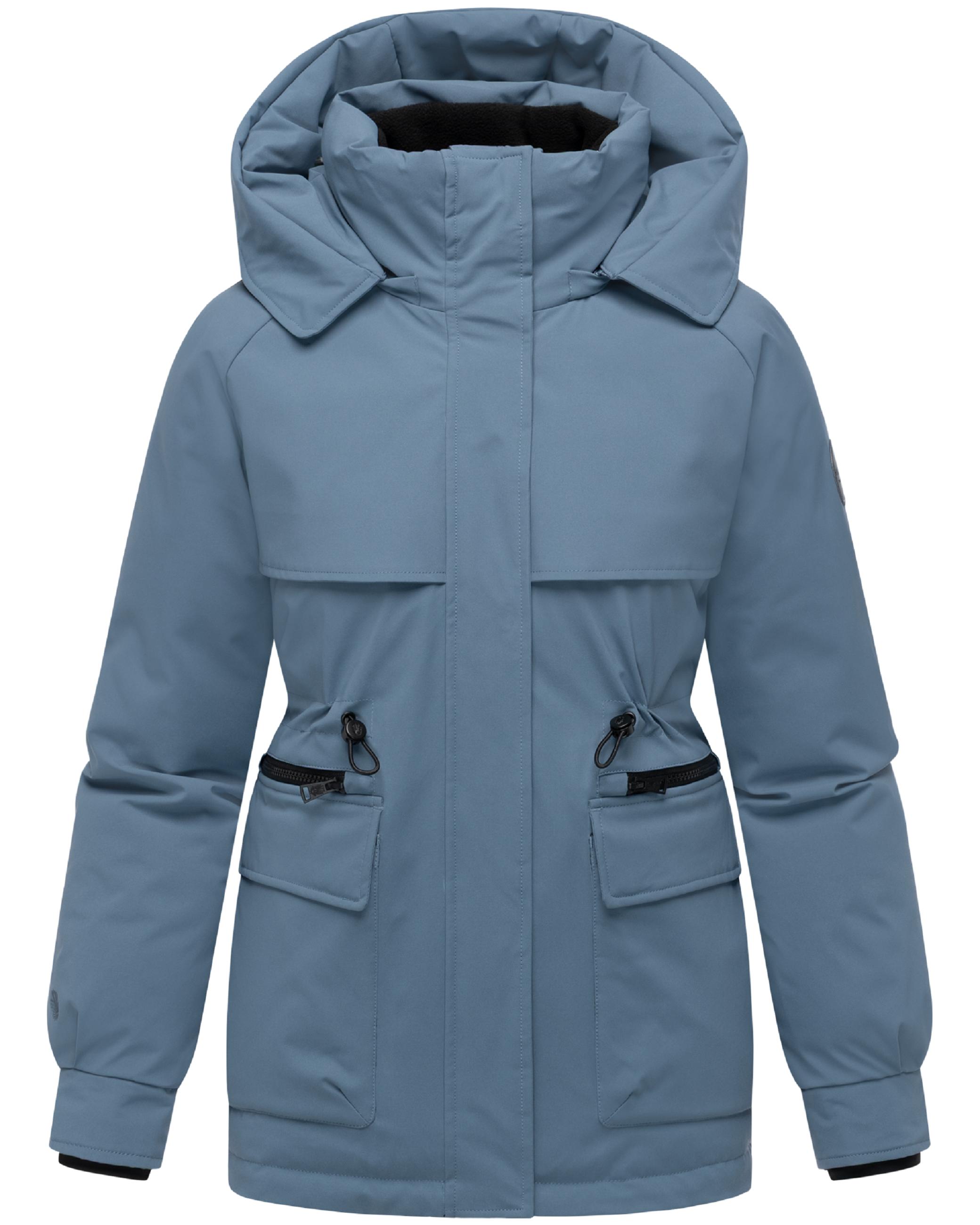 Winter Kurzmantel mit Taillenzugband "Shigaraa XVI" Dusty Blue