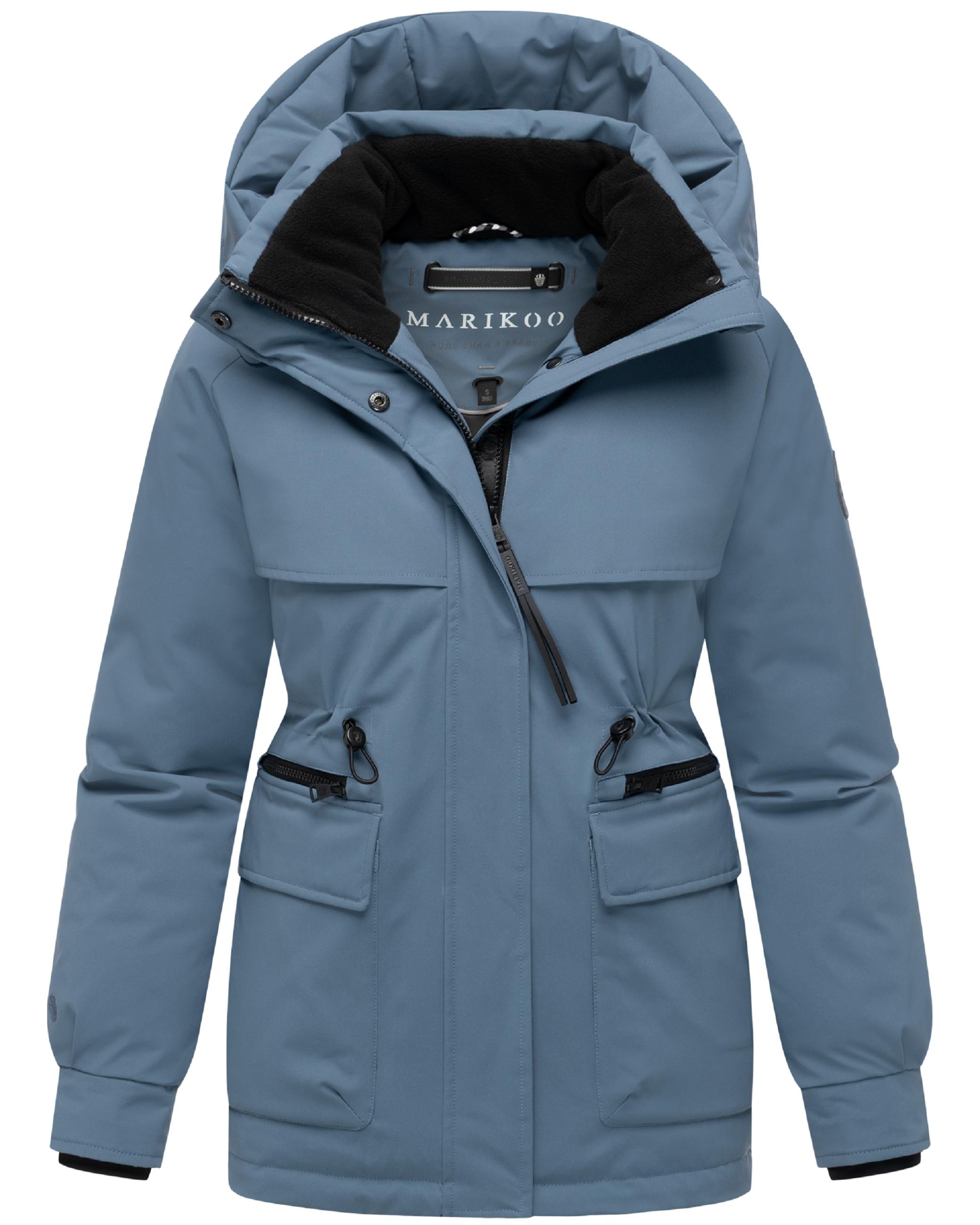 Winter Kurzmantel mit Taillenzugband "Shigaraa XVI" Dusty Blue