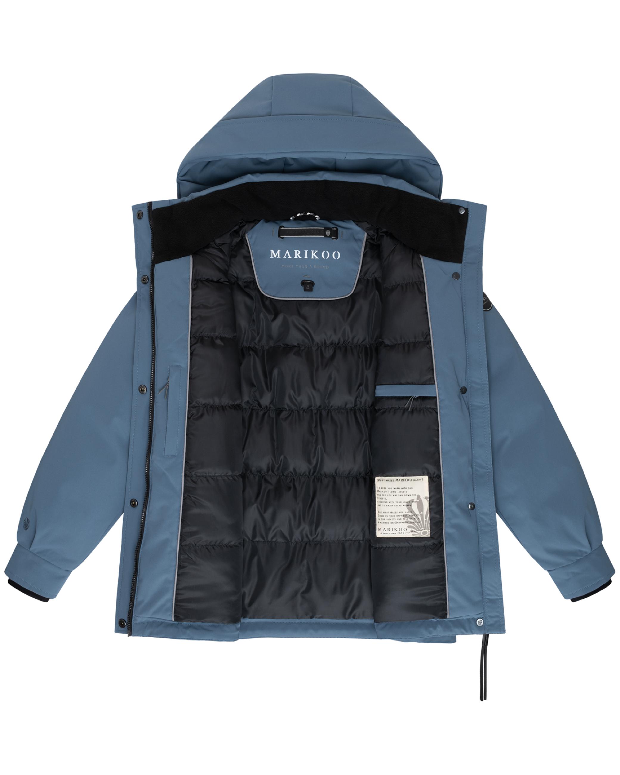 Winter Kurzmantel mit Taillenzugband "Shigaraa XVI" Dusty Blue