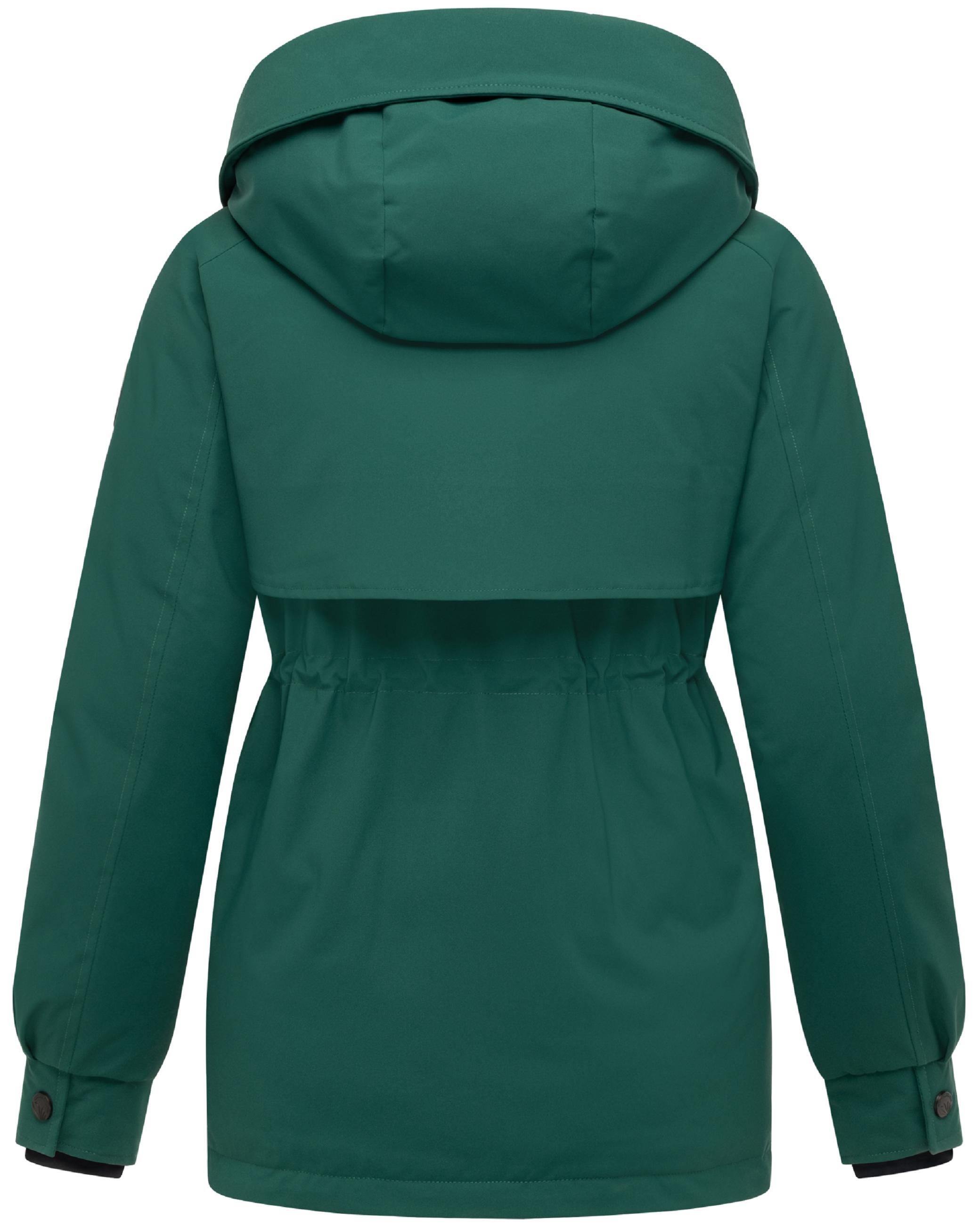 Winter Kurzmantel mit Taillenzugband "Shigaraa XVI" Evergreen