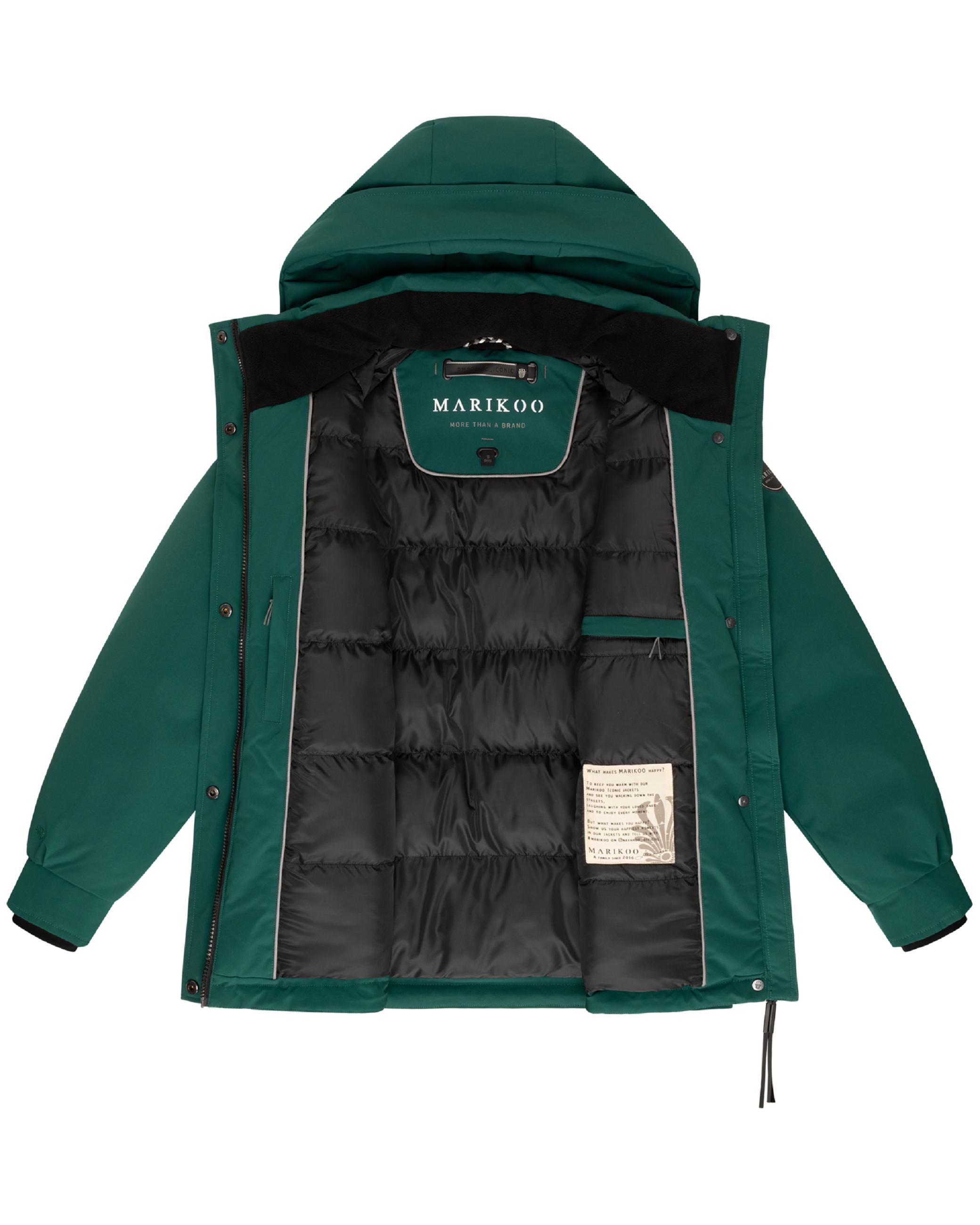 Winter Kurzmantel mit Taillenzugband "Shigaraa XVI" Evergreen