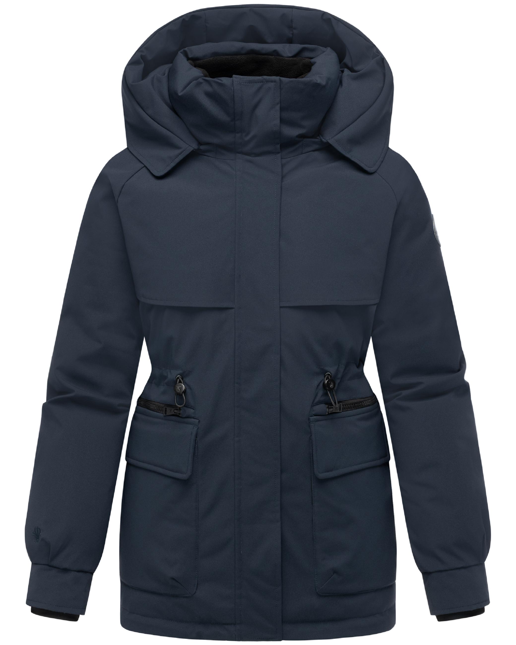 Winter Kurzmantel mit Taillenzugband "Shigaraa XVI" Navy
