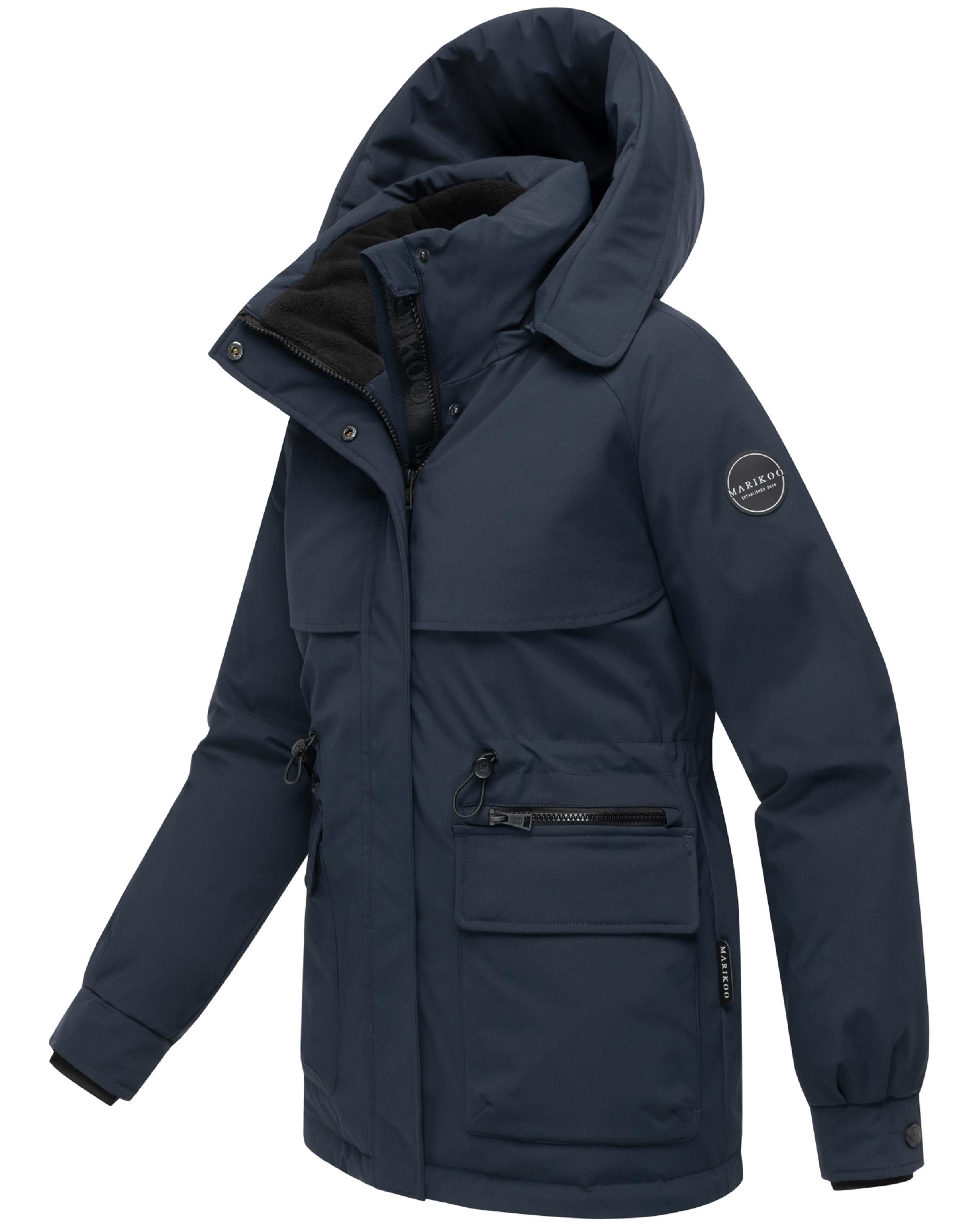 Winter Kurzmantel mit Taillenzugband "Shigaraa XVI" Navy