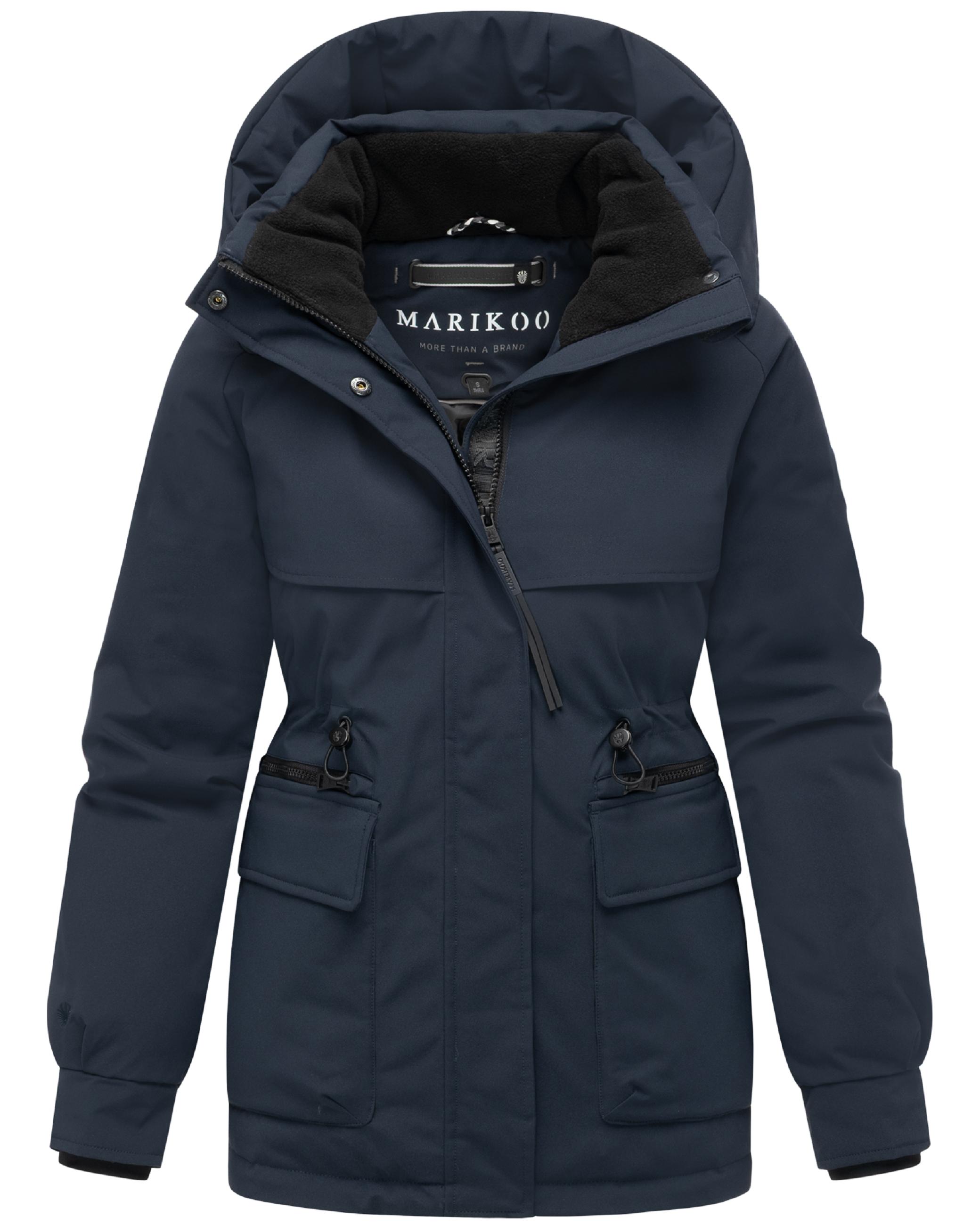 Winter Kurzmantel mit Taillenzugband "Shigaraa XVI" Navy