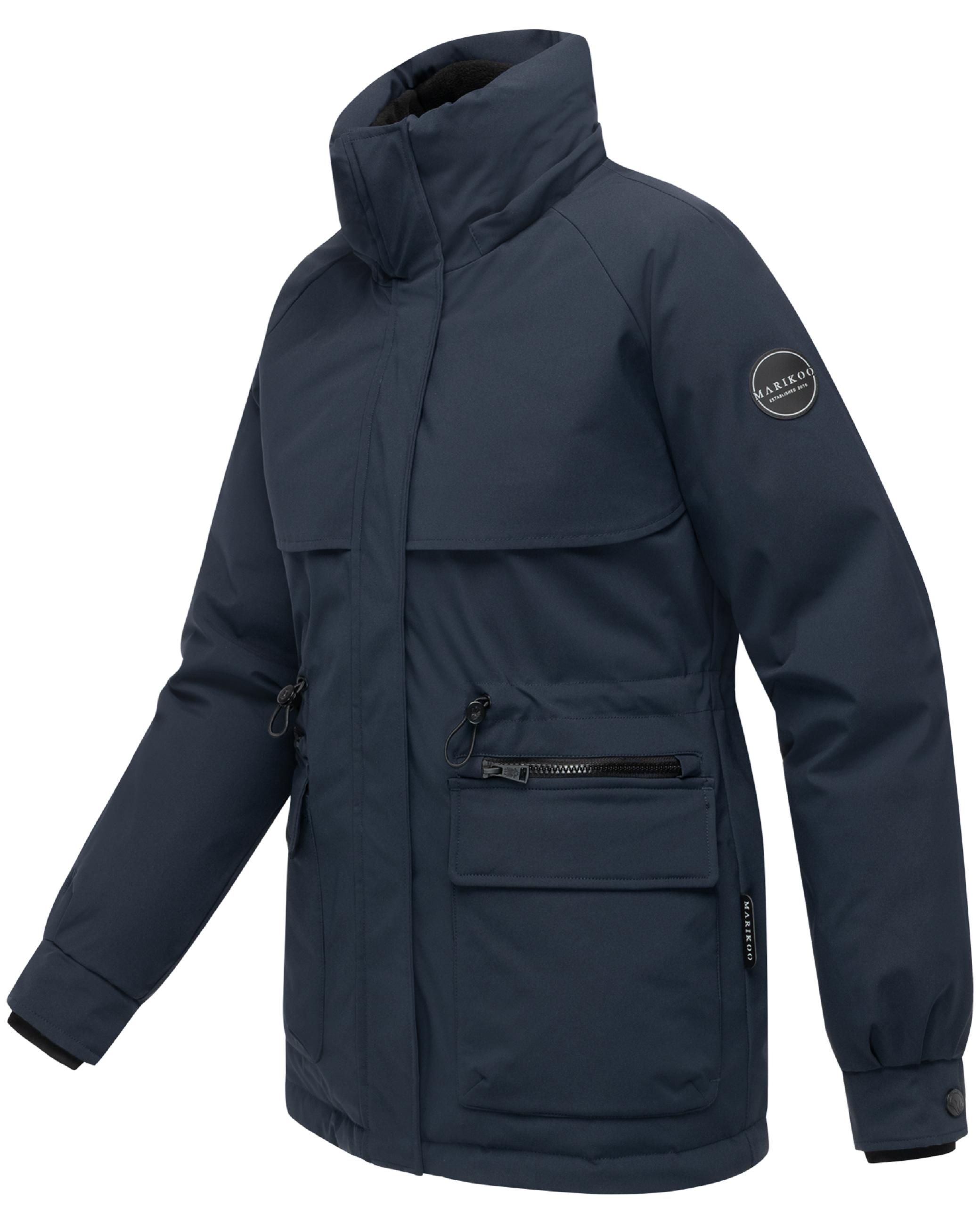 Winter Kurzmantel mit Taillenzugband "Shigaraa XVI" Navy