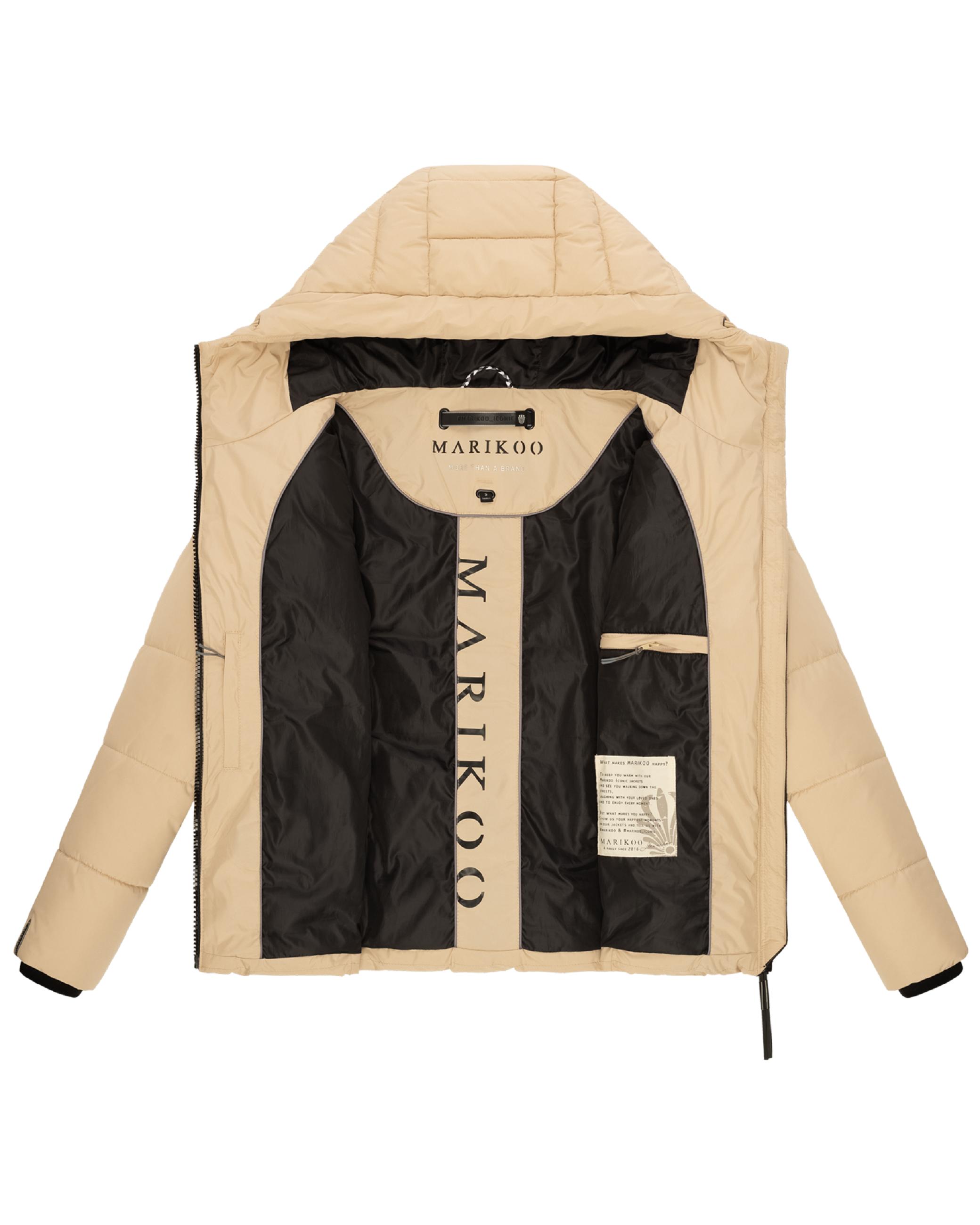 Steppjacke mit Kapuze "Shimoaa XVI" Beige