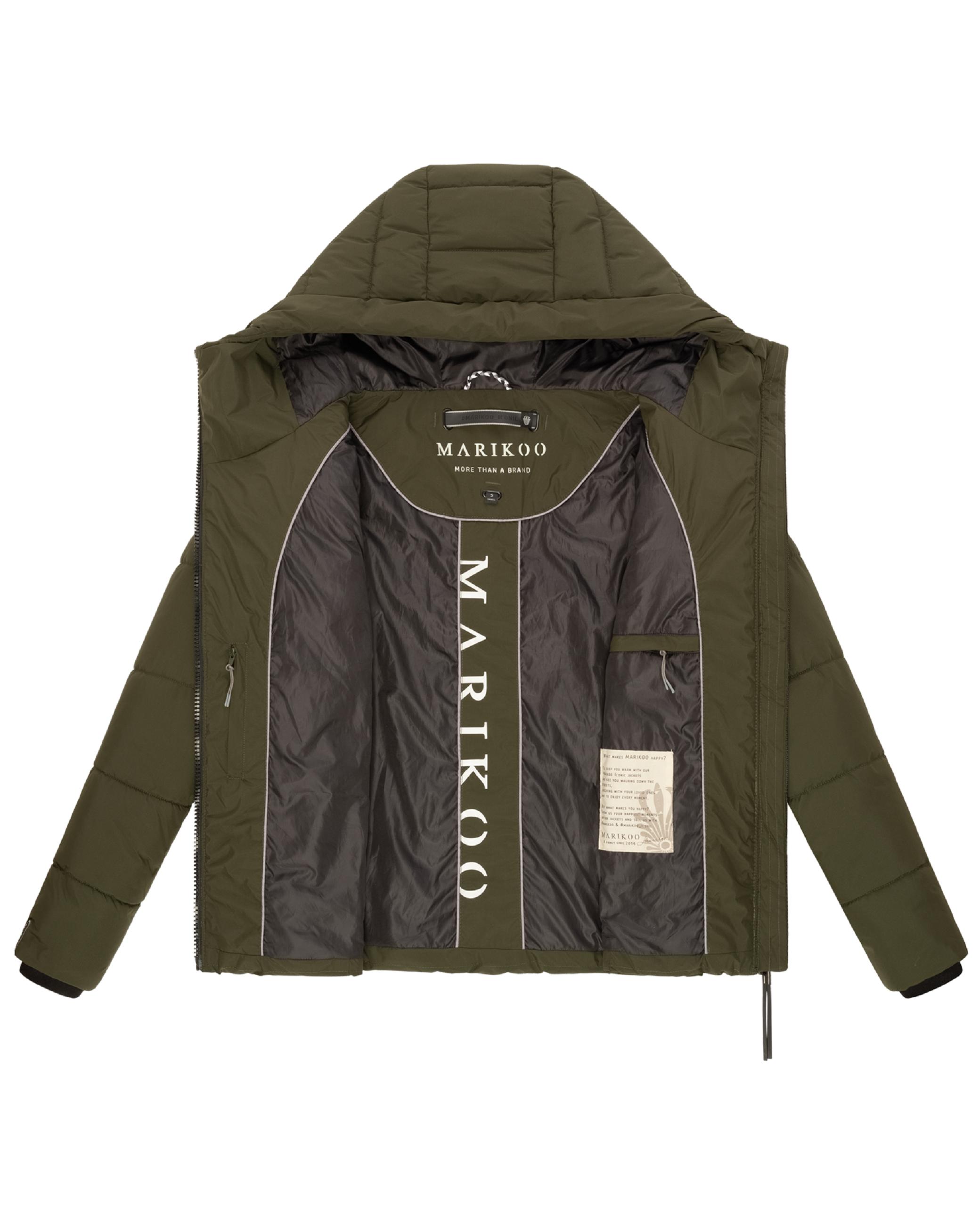 Steppjacke mit Kapuze "Shimoaa XVI" Dark Olive