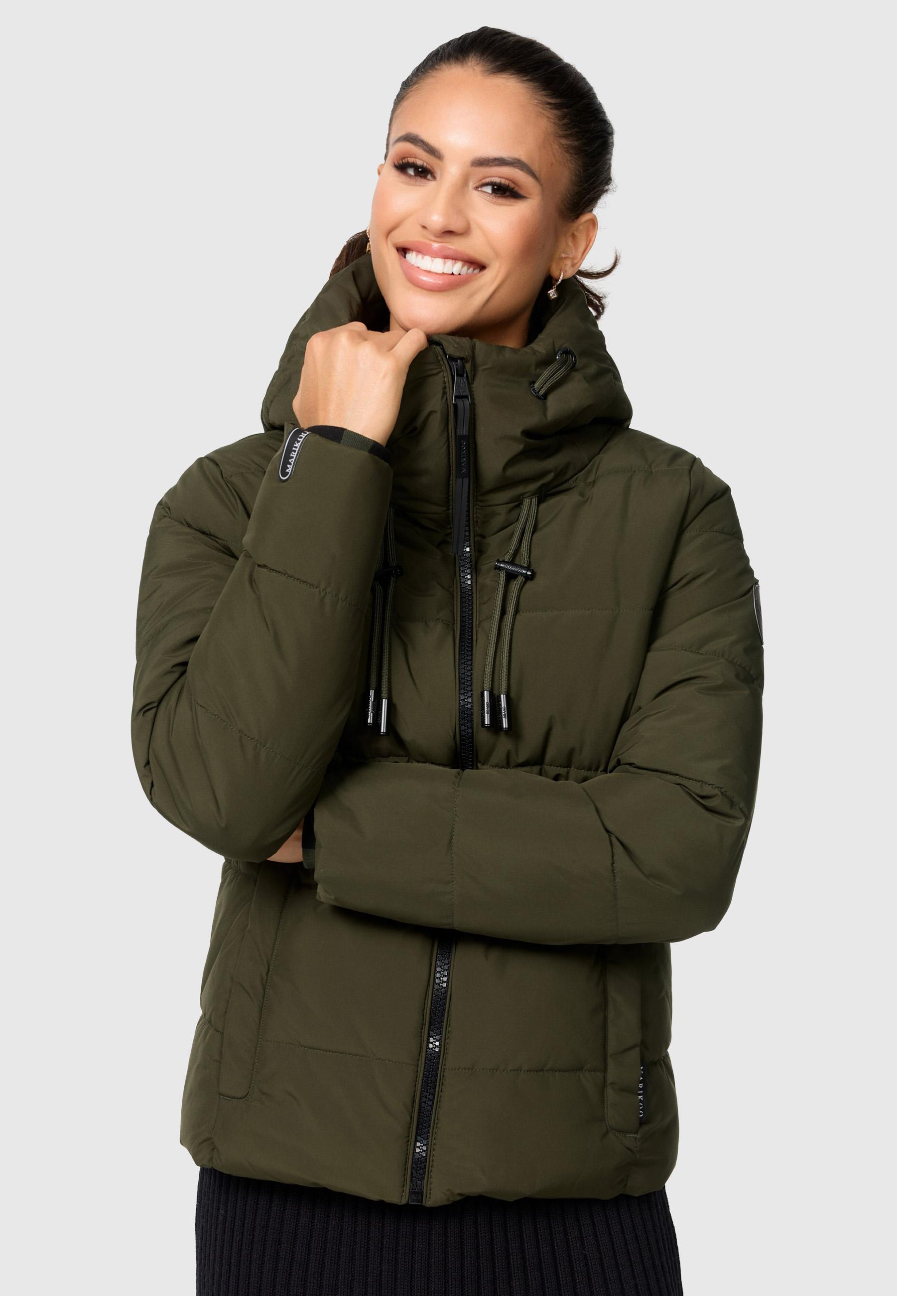 Steppjacke mit Kapuze "Shimoaa XVI" Dark Olive