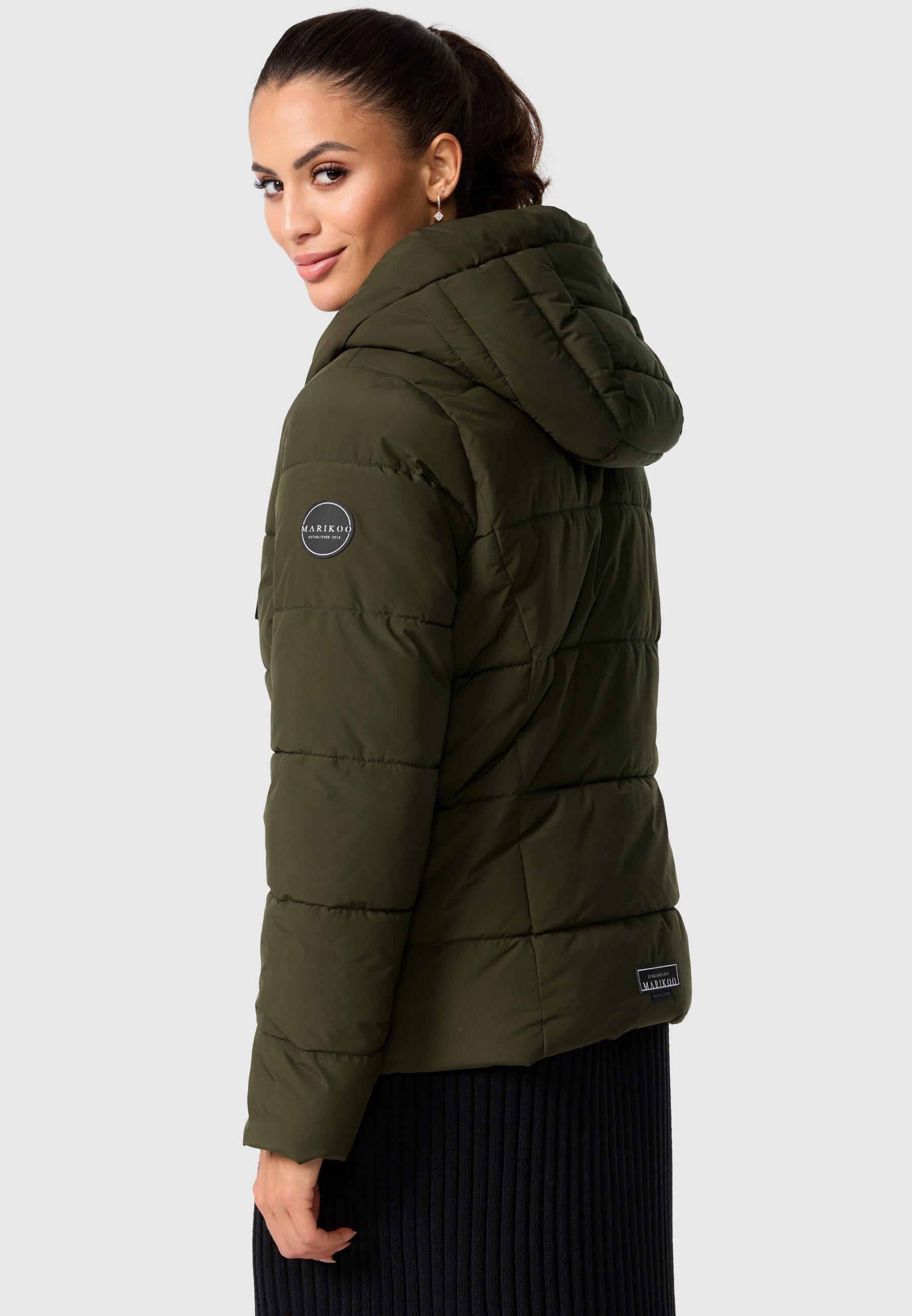 Steppjacke mit Kapuze "Shimoaa XVI" Dark Olive