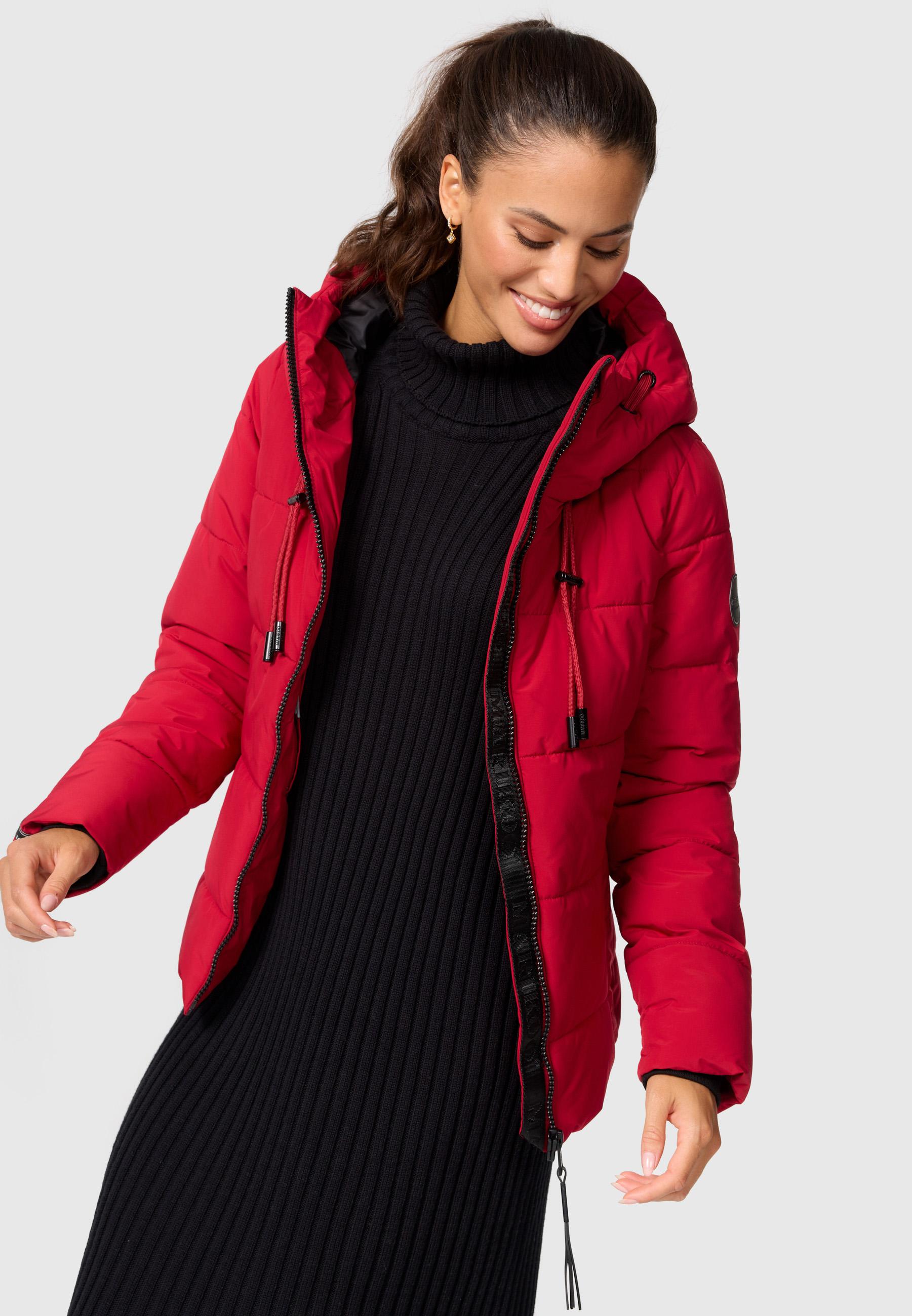 Steppjacke mit Kapuze "Shimoaa XVI" Dark Red