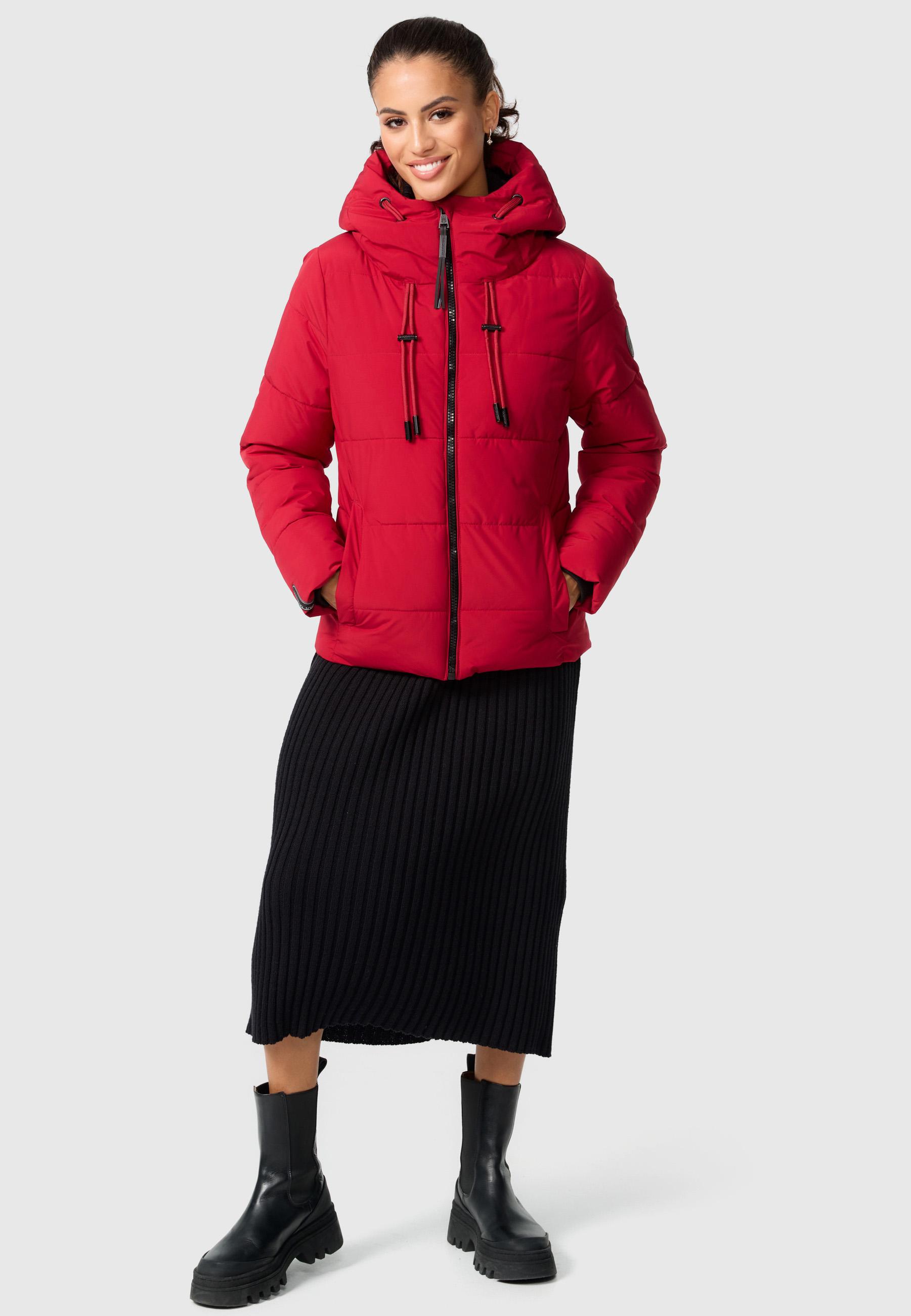 Steppjacke mit Kapuze "Shimoaa XVI" Dark Red